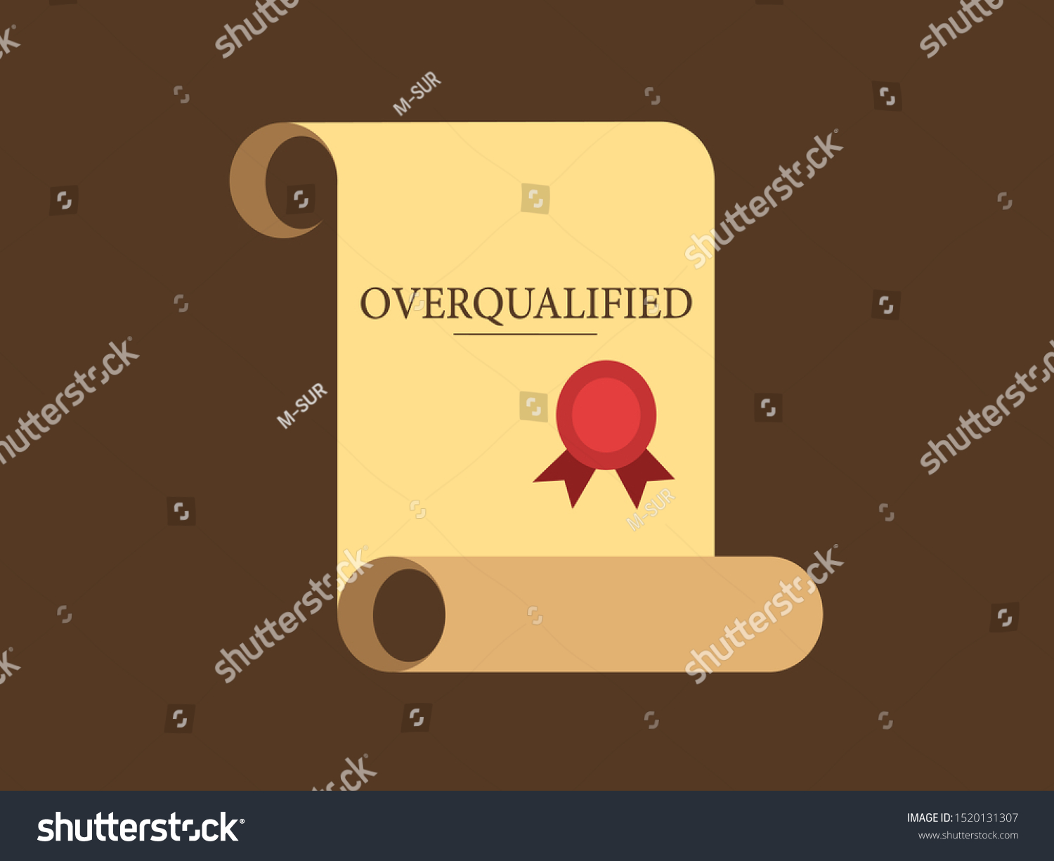 Graduate Diploma Overqualified Education Overqualification Vector Stock ...