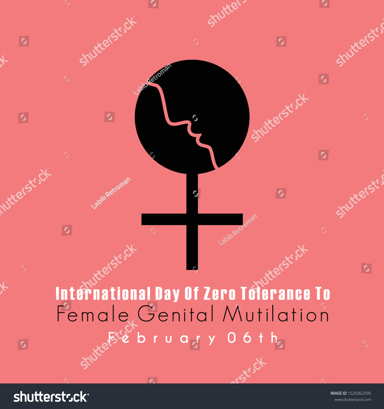 International Day Zero Tolerance Female Genital Stock Vector Royalty Free 1520362595 5163