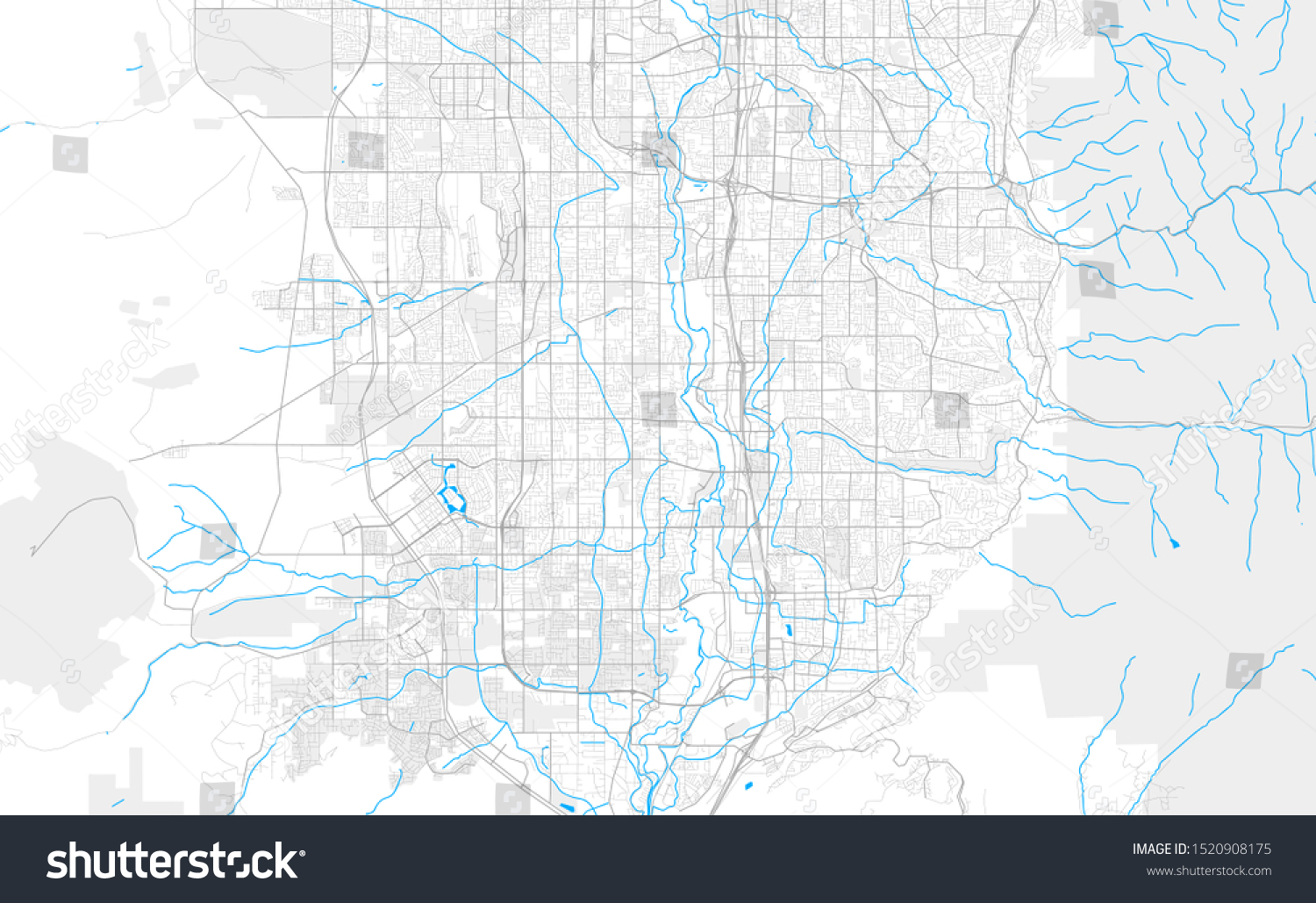 Rich Detailed Vector Area Map South Stock Vector (Royalty Free ...