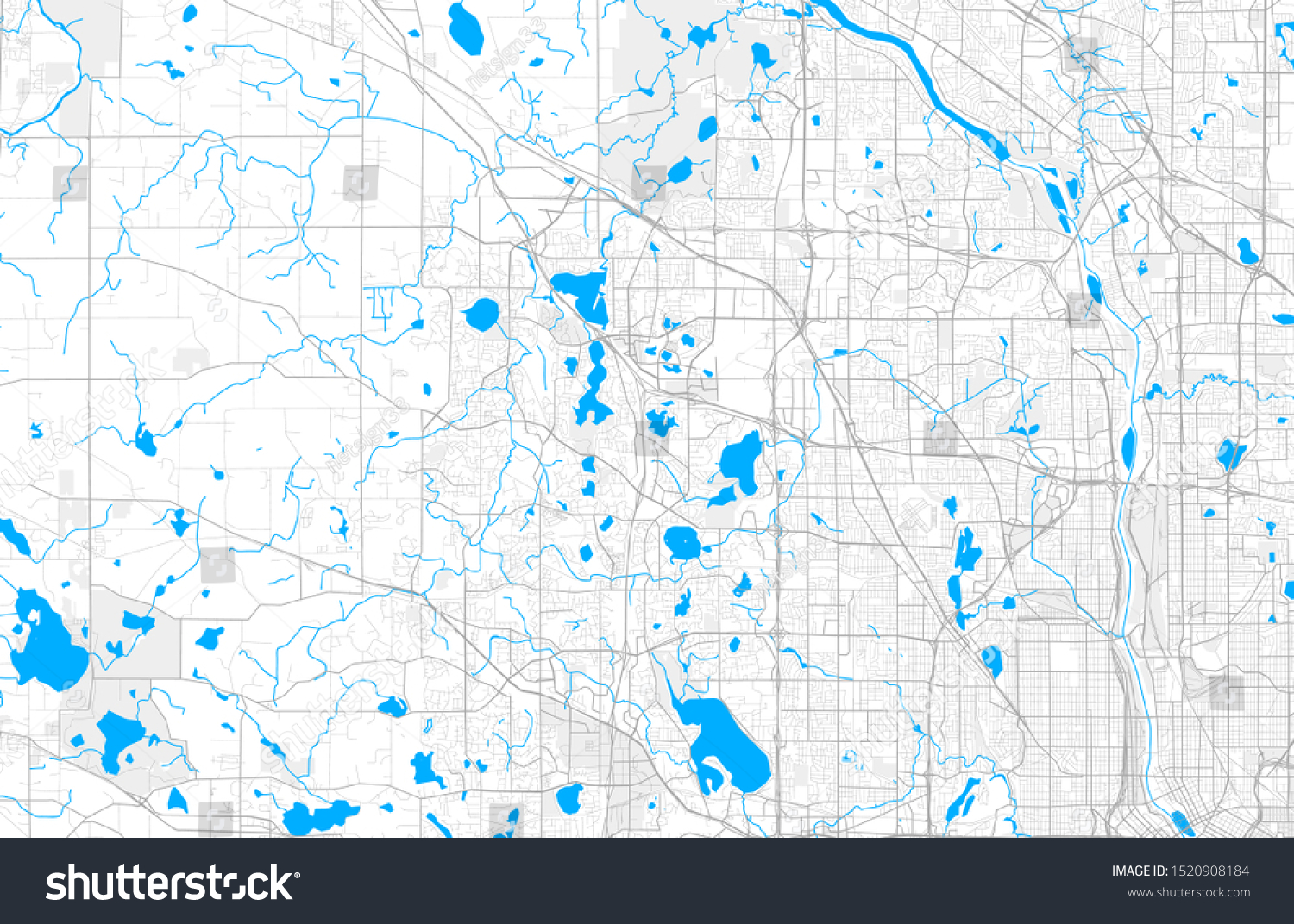 Rich Detailed Vector Area Map Maple Stock Vector (royalty Free 