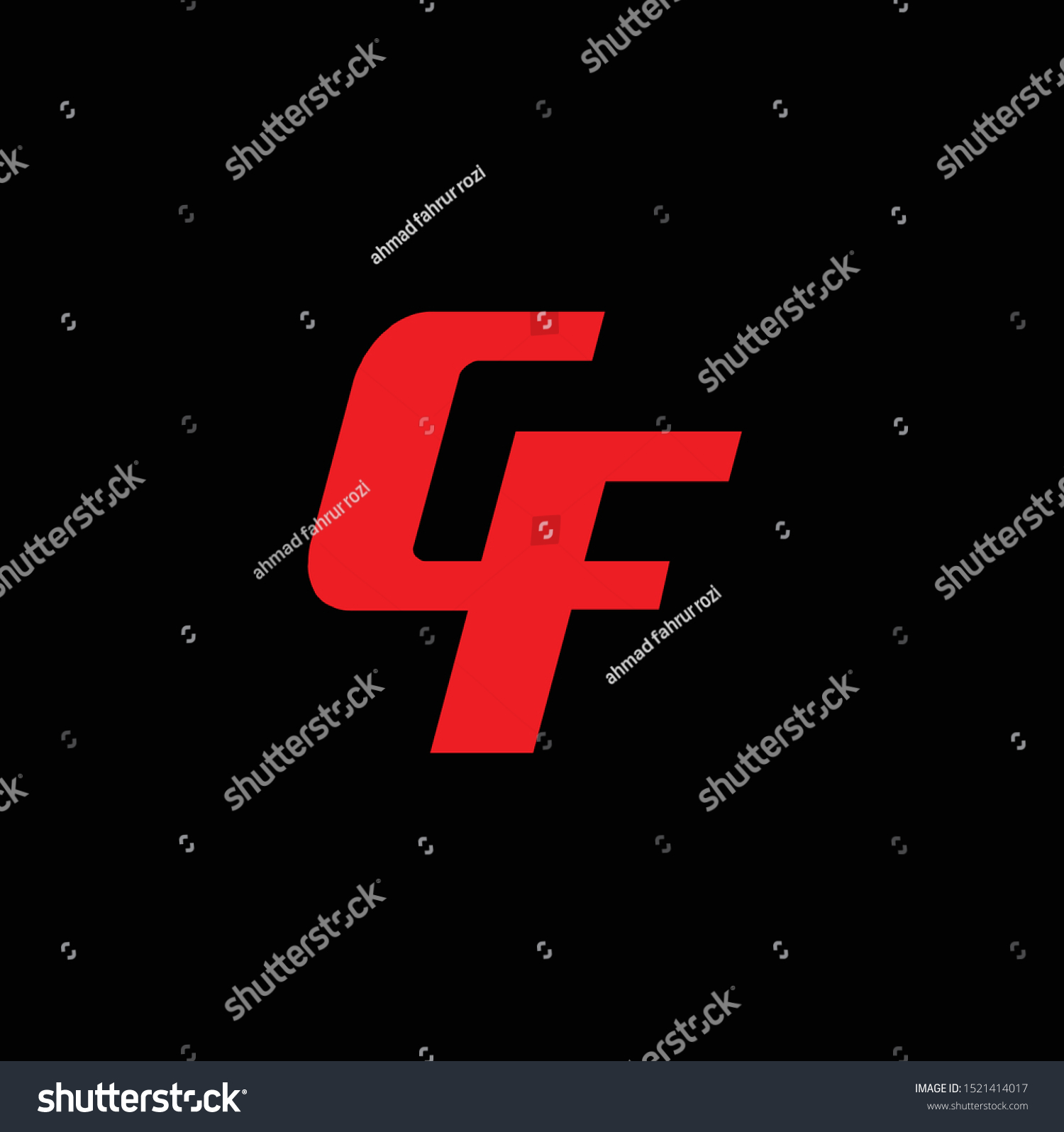 Modern Letter Cf Logo Download Vector Stock Vector (Royalty Free ...