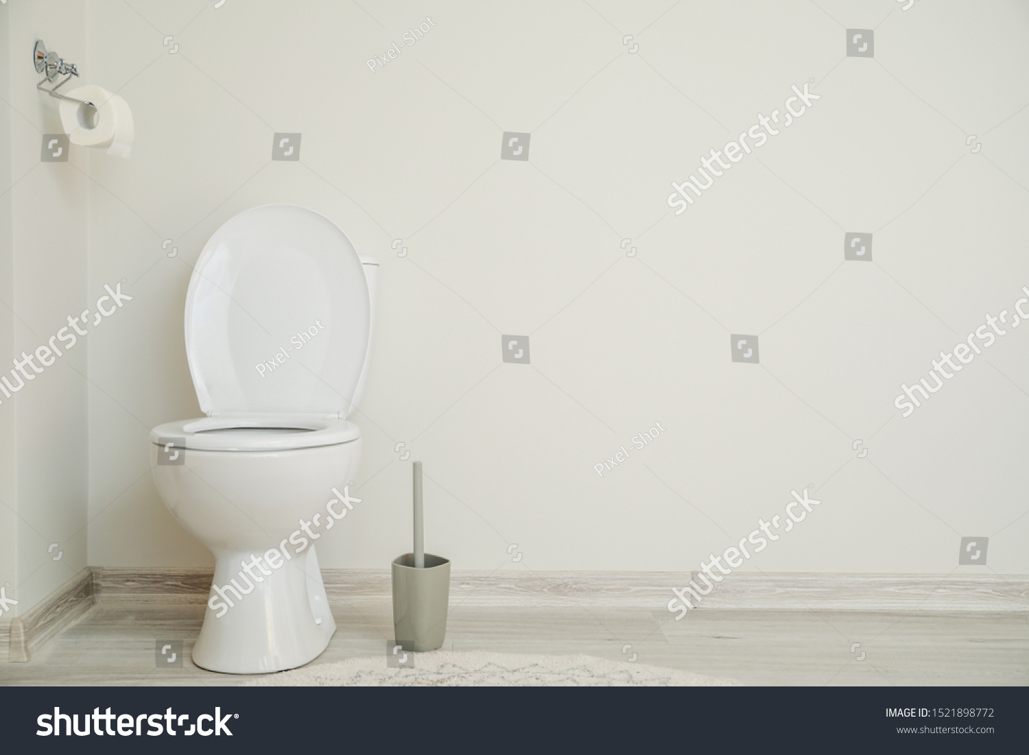 Modern Ceramic Toilet Bowl Near White Stock Photo 1521898772 | Shutterstock