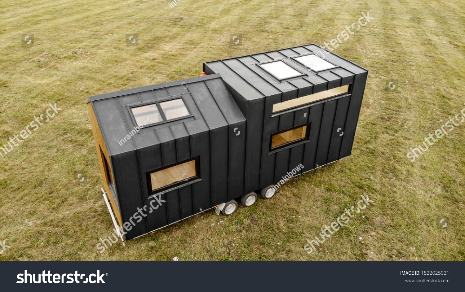 494 Tiny House On Trailer Images Stock Photos Vectors Shutterstock   Stock Photo Mobile Tiny House Great For Outdoor Experiences And Holidays 1522025921 