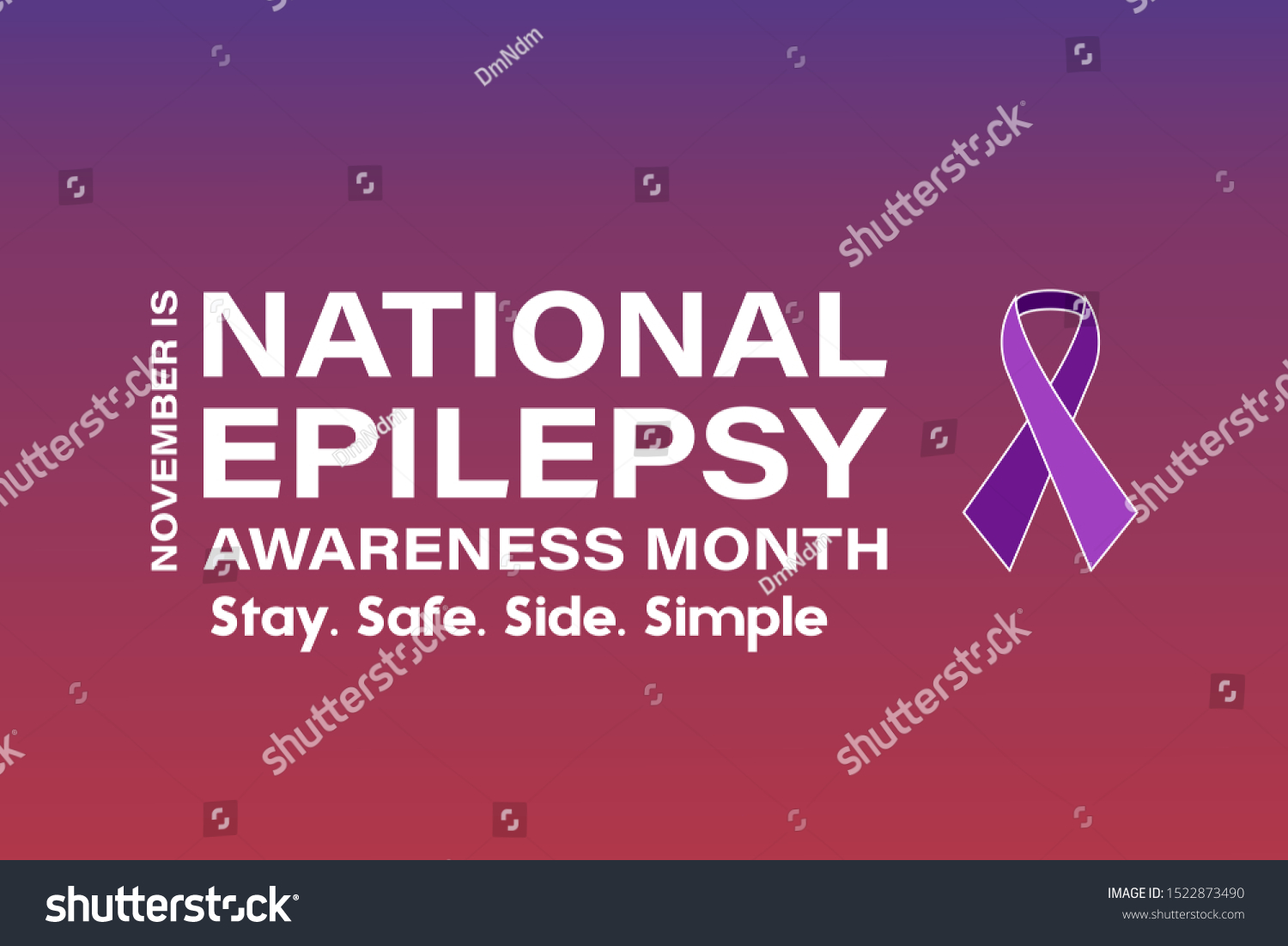 November National Epilepsy Awareness Month Poster Stock Vector (Royalty ...