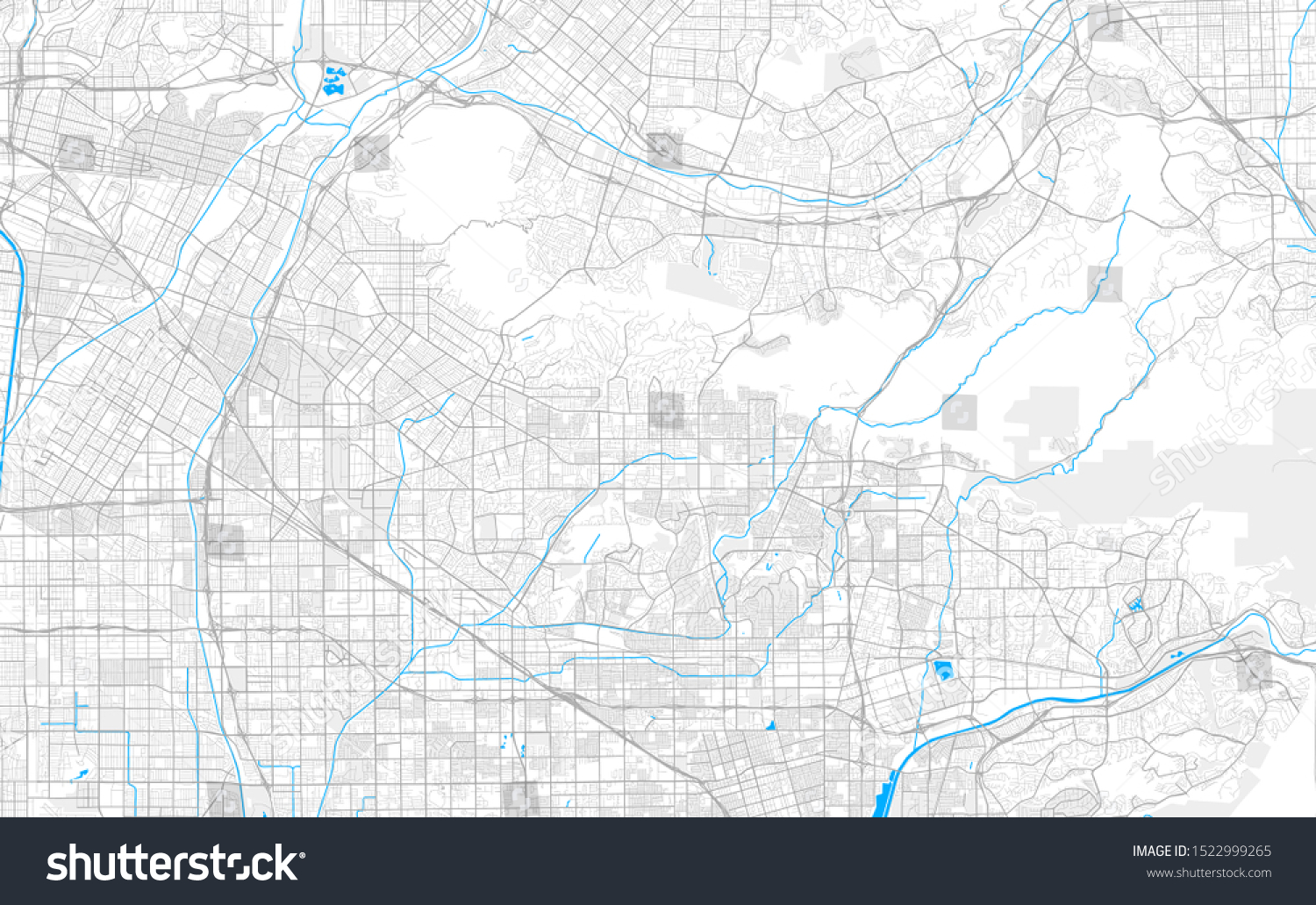 Rich Detailed Vector Area Map La Stock Vector (Royalty Free) 1522999265 ...