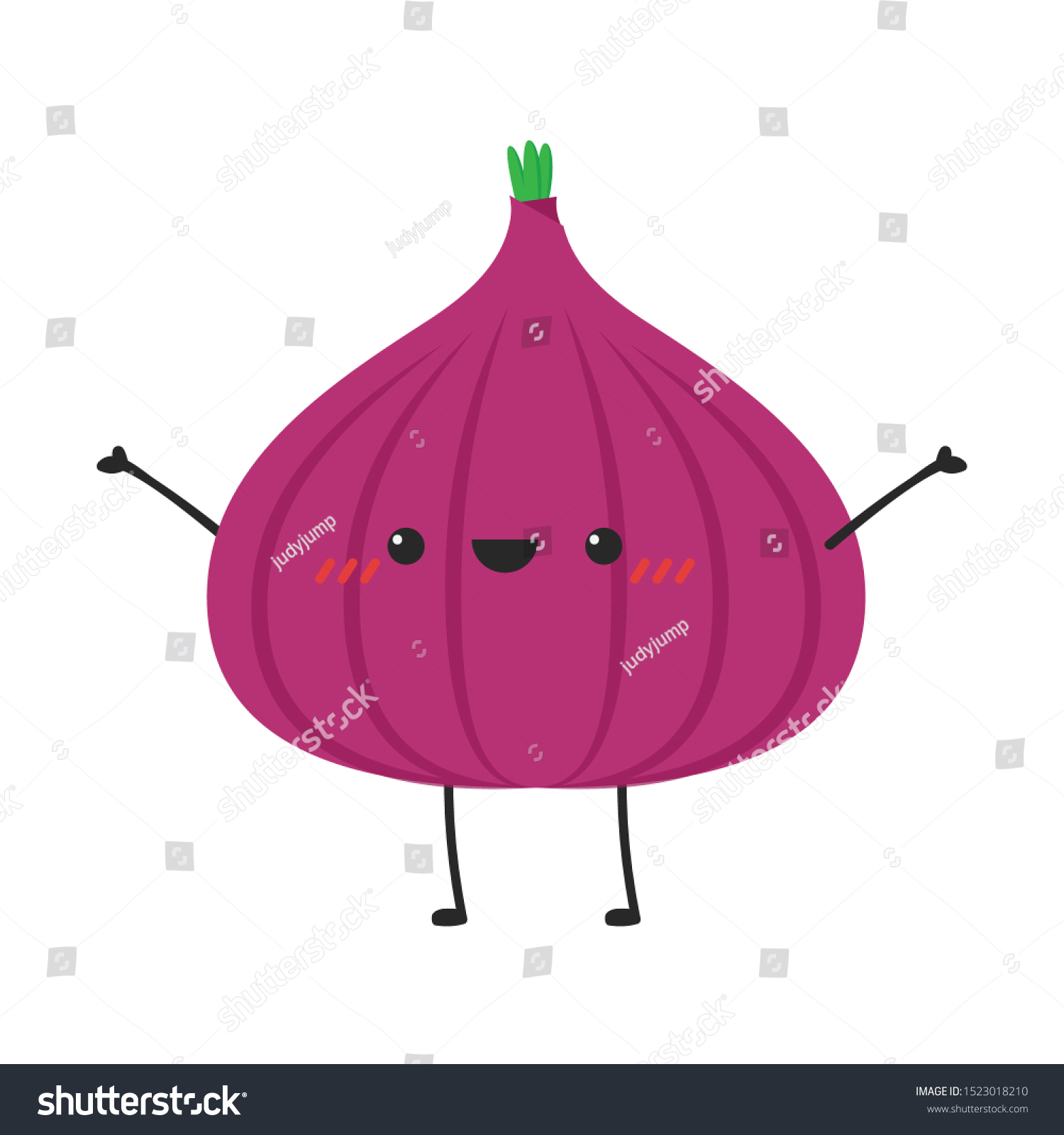 Onion Vector Onion Character Design Wallpaper Stock Vector (Royalty ...