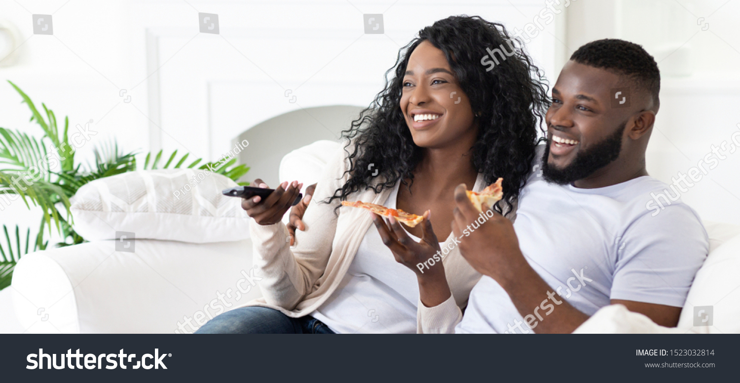 Date Home Cheerful Black Man Woman