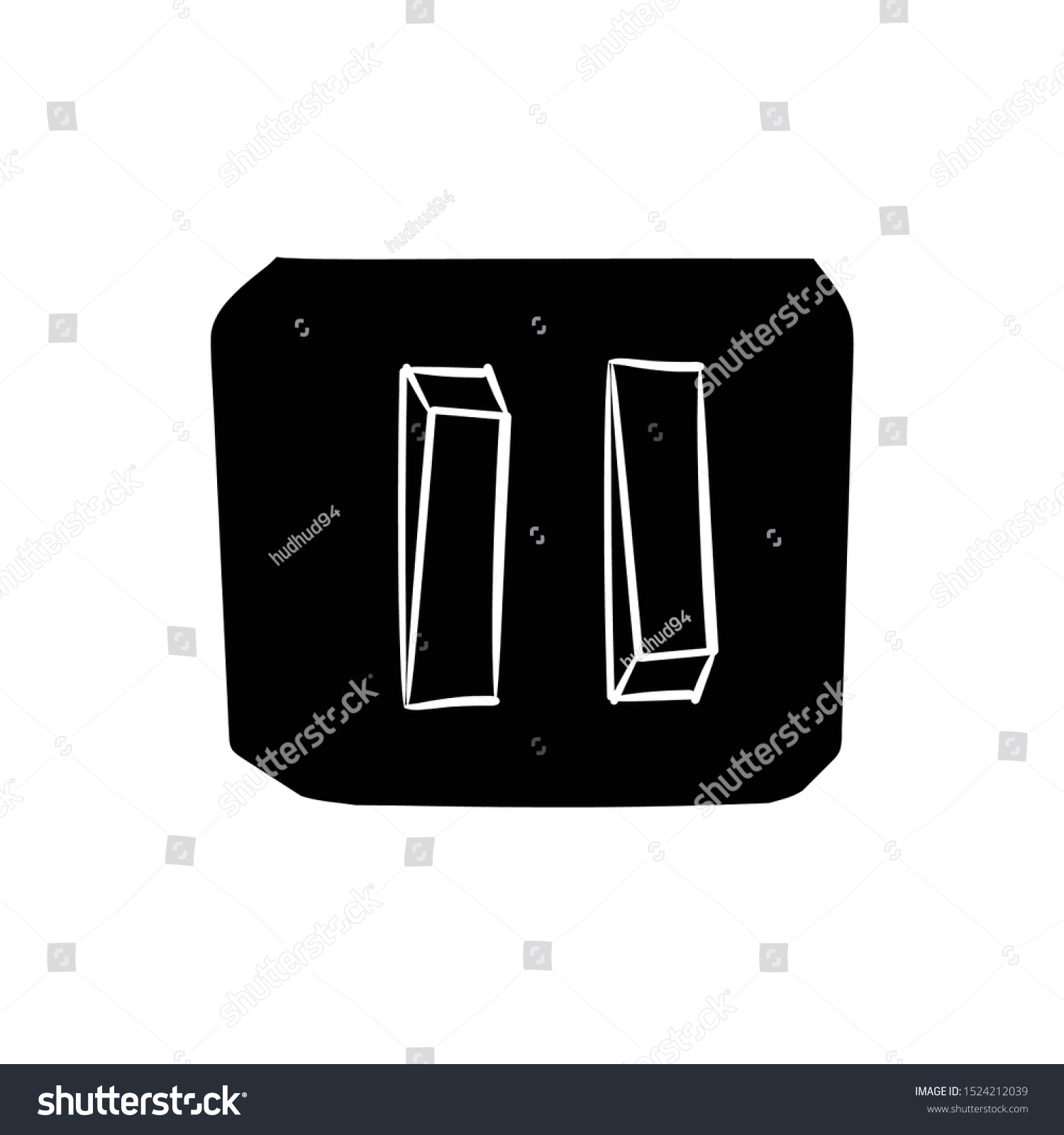 Switch Doodle Icon Vector Hand Drawing Stock Vector (Royalty Free ...