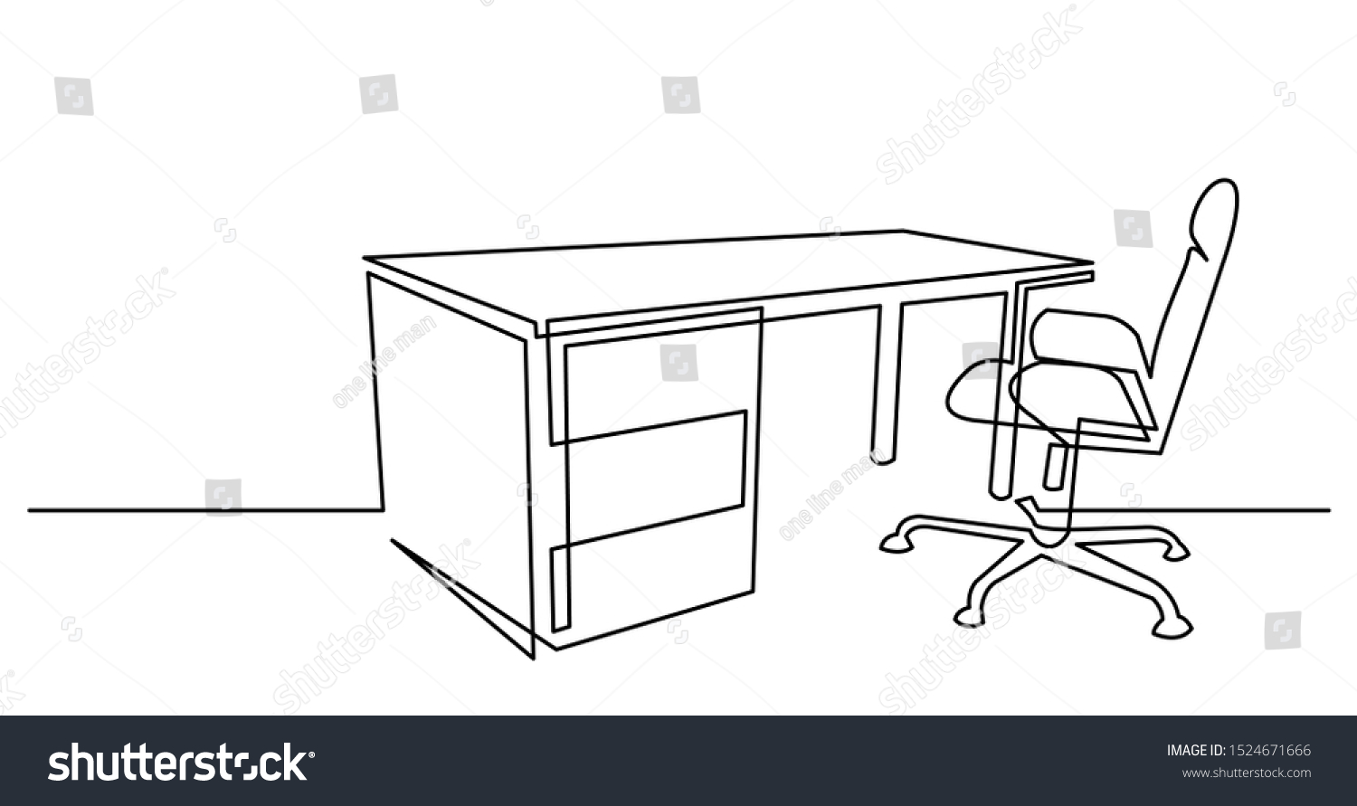 204,809 Office Desk Drawing Images, Stock Photos & Vectors | Shutterstock