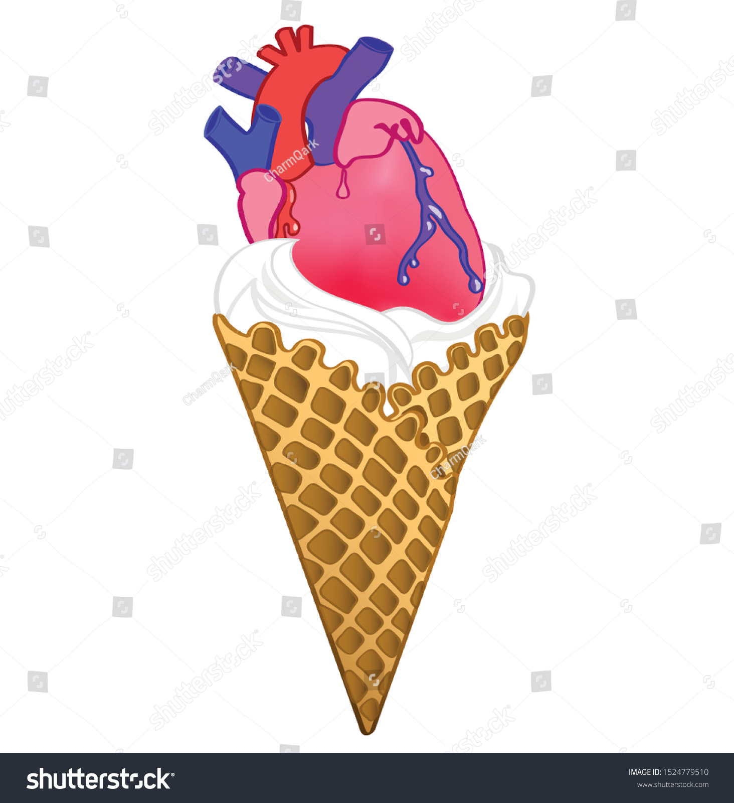 ice cream cone tattoo designs