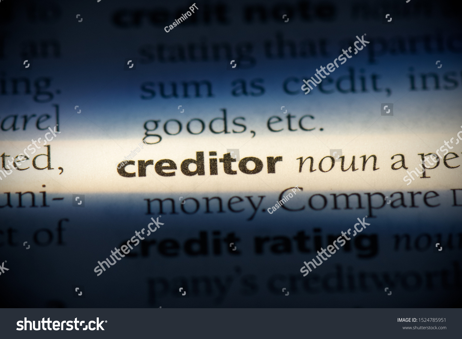 creditor-word-dictionary-creditor-concept-definition-stock-photo