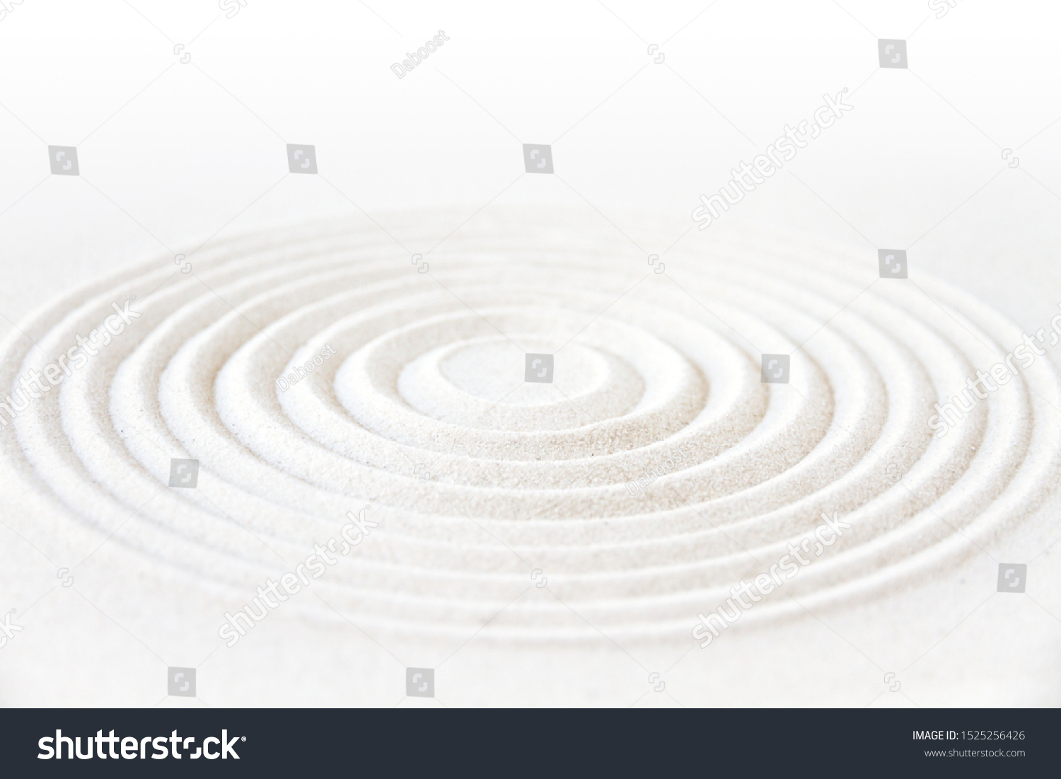 Circle Sand Zen Japanese Garden Background Stock Photo 1525256426 ...