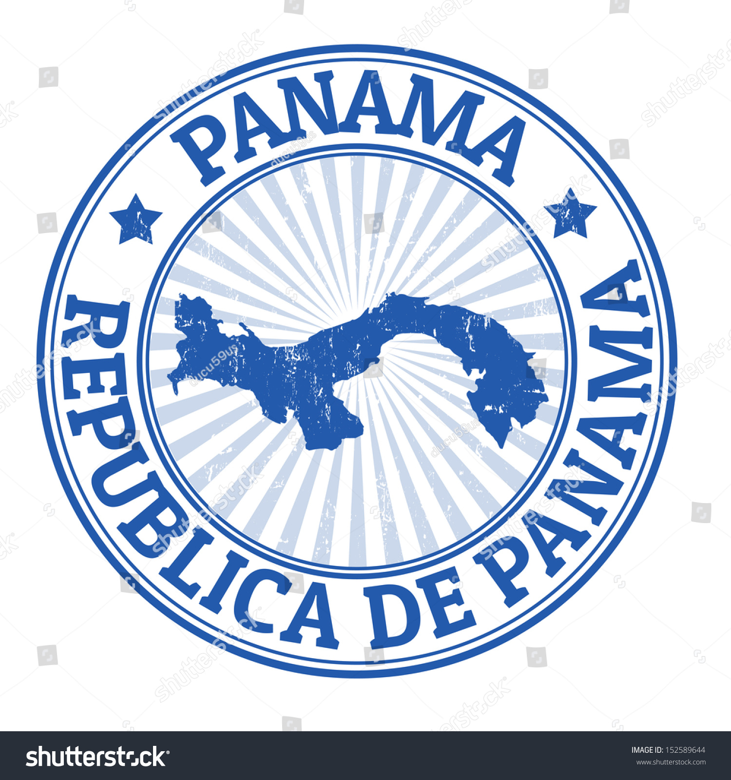 Grunge Rubber Stamp Name Map Panama Stock Vector (Royalty Free ...