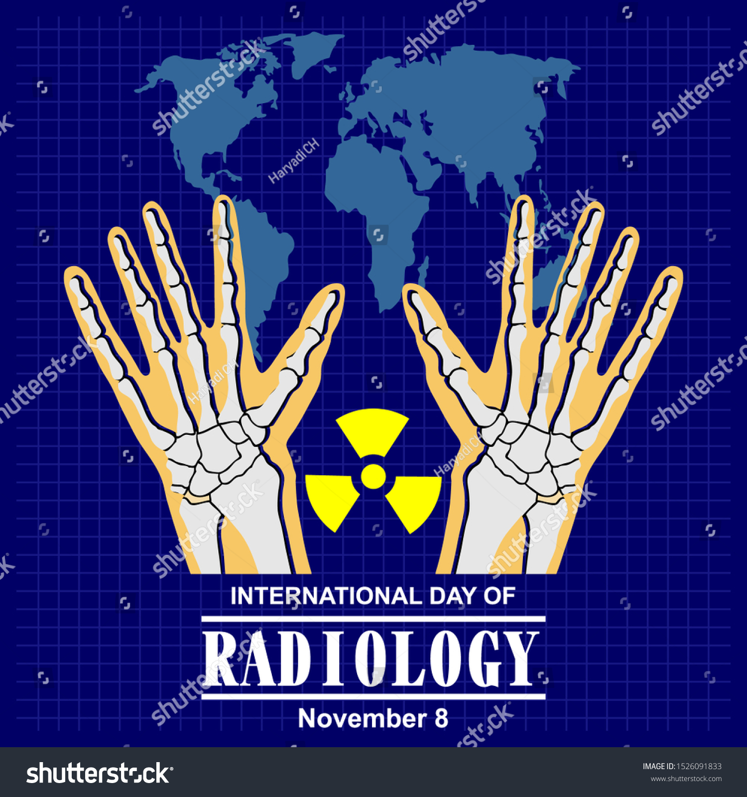 International Day Radiology Poster Stock Vector (Royalty Free