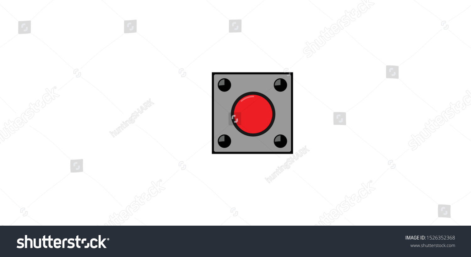 Top View Illustration Micro Push Button Stock Vector (Royalty Free ...