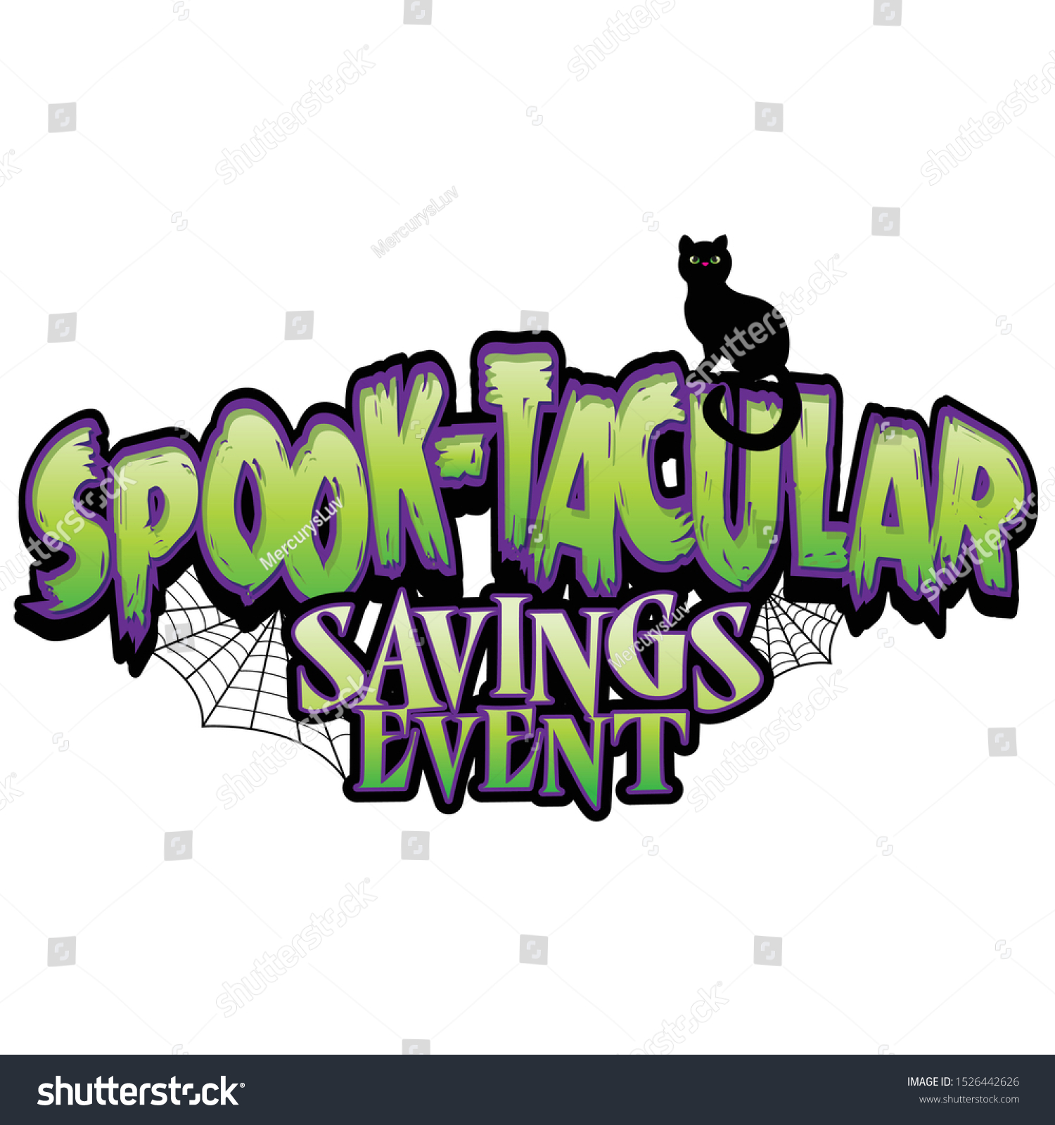 Spooktacular Savings Event Headline Halloween Event Stock Vector (Royalty Free) 1526442626 