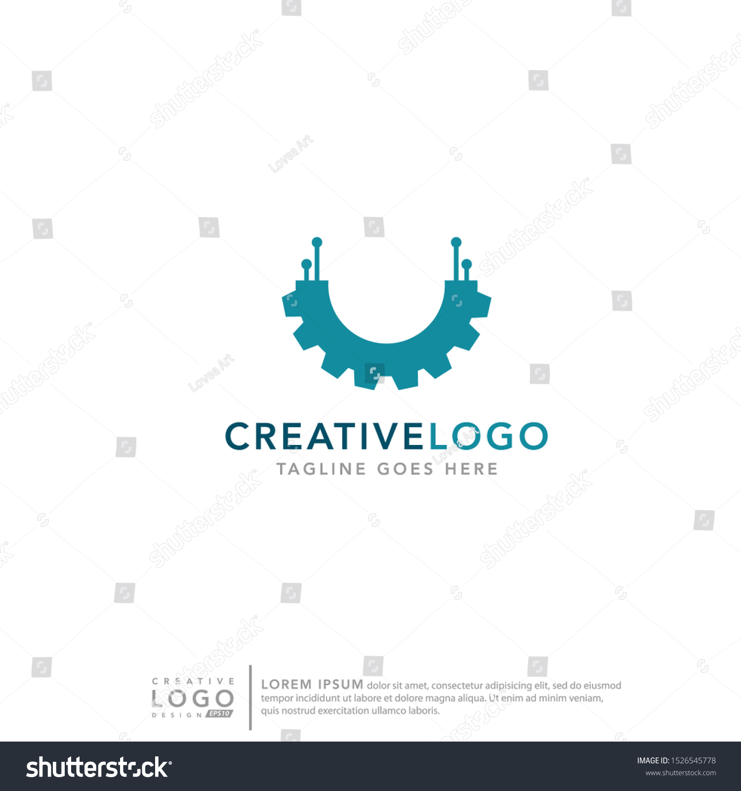 Industrial Technology Template Logo Vector Stock Vector (Royalty Free ...