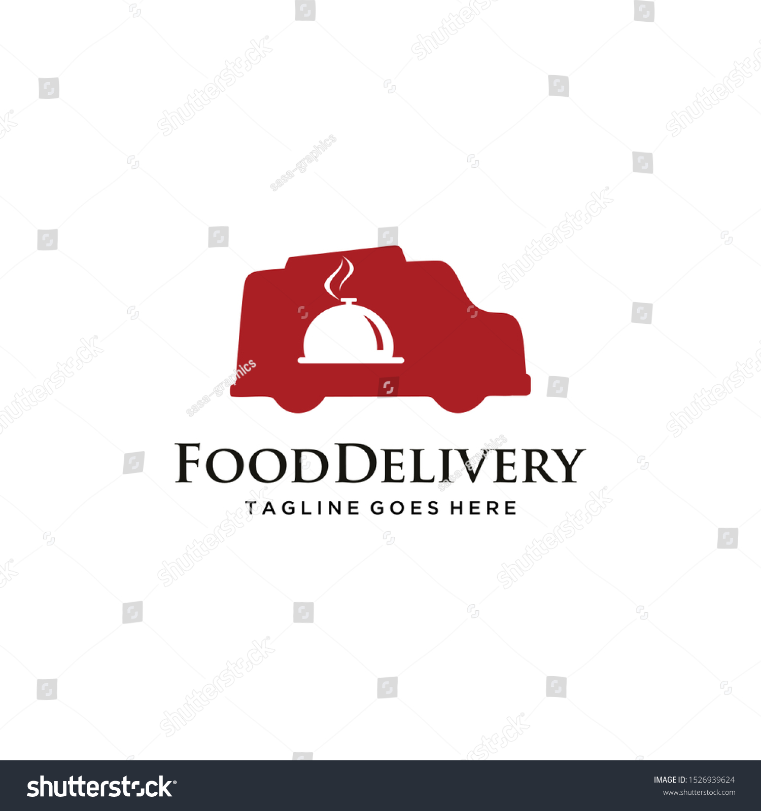 Illustration Food Truck Logo Vector Sign Stock Vector (Royalty Free ...