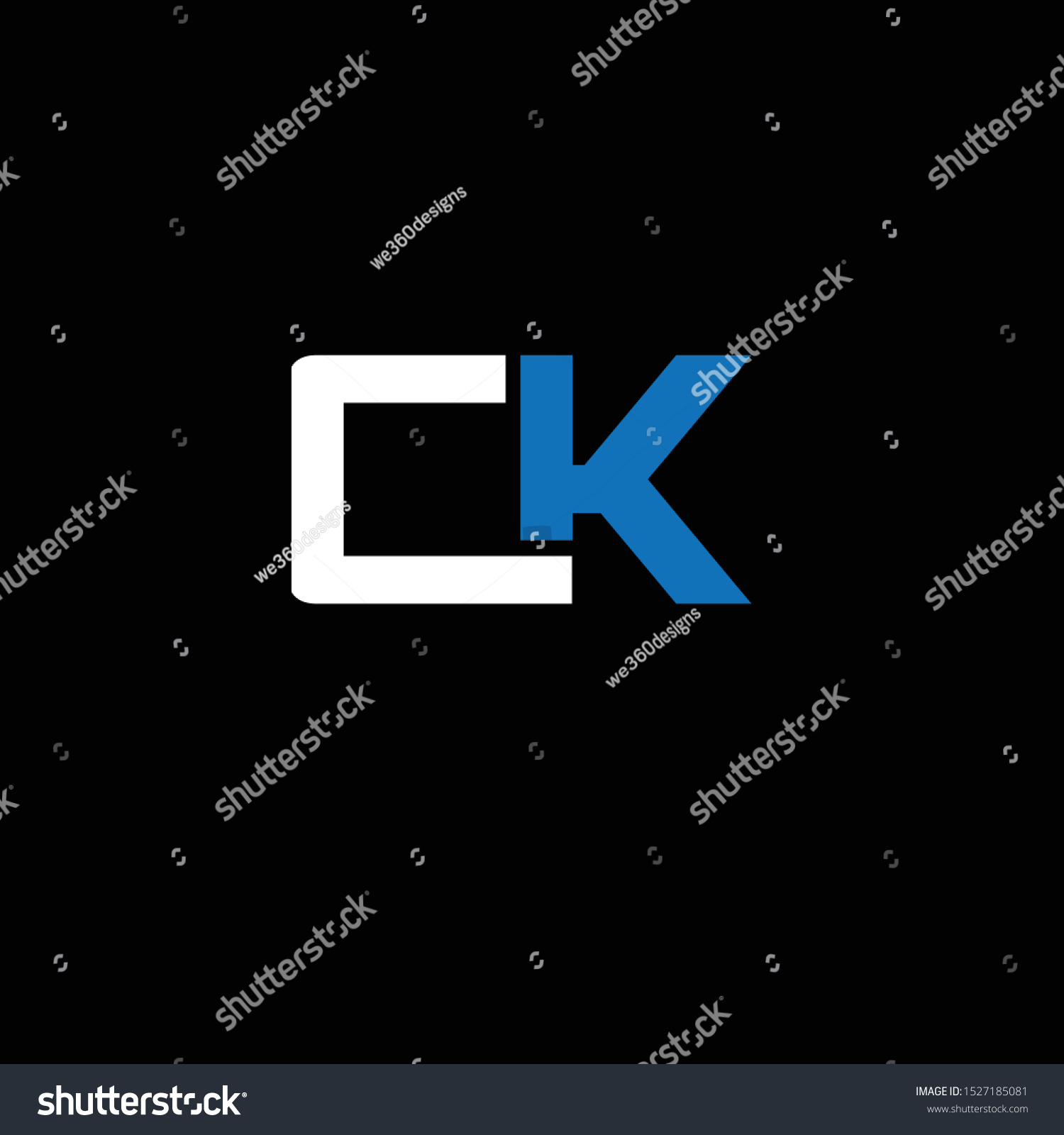 Ck Icon Logo Vector Graphic Stock Vector (Royalty Free) 1527185081 ...