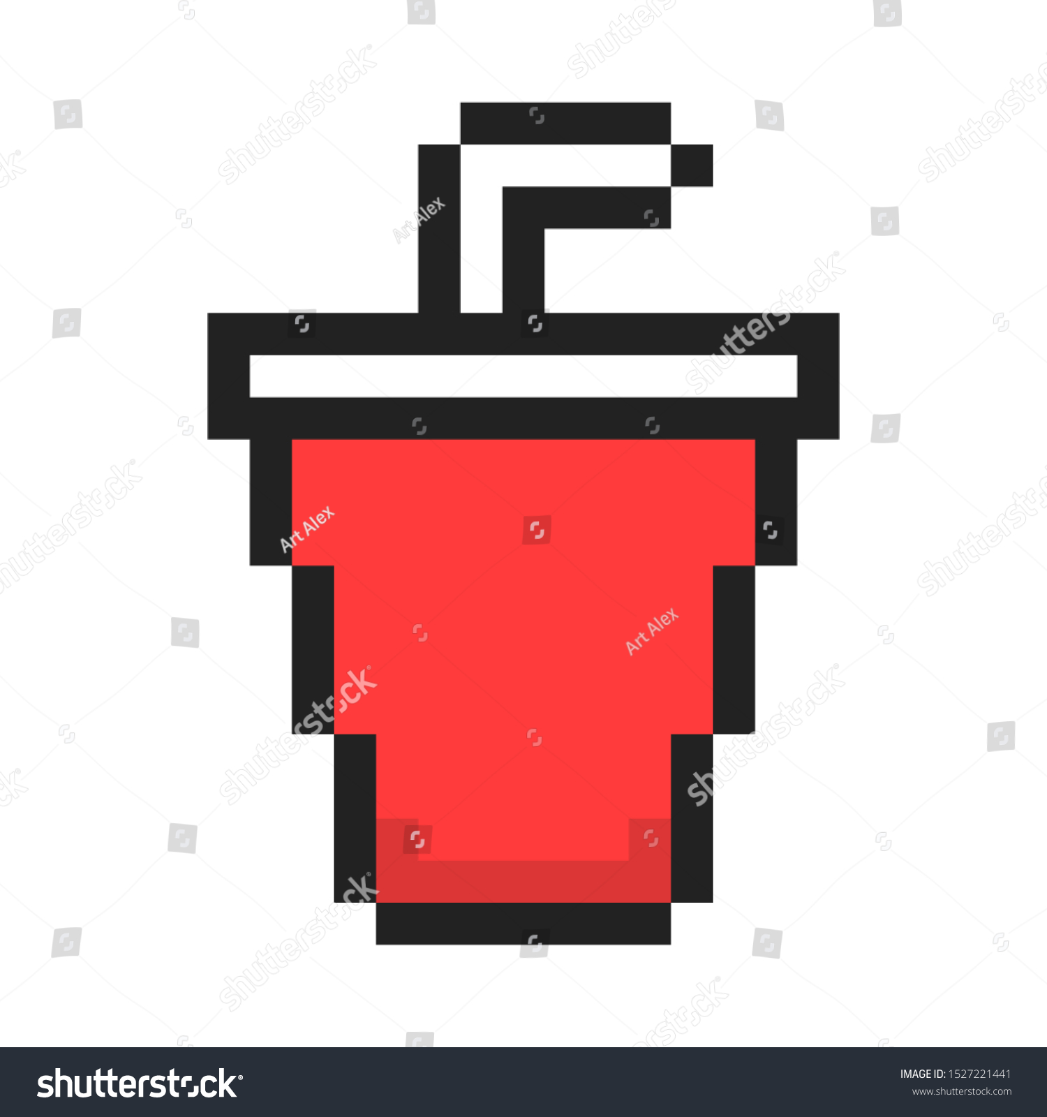 Soda Pixel Art Retro Game Style Stock Vector (Royalty Free) 1527221441 ...