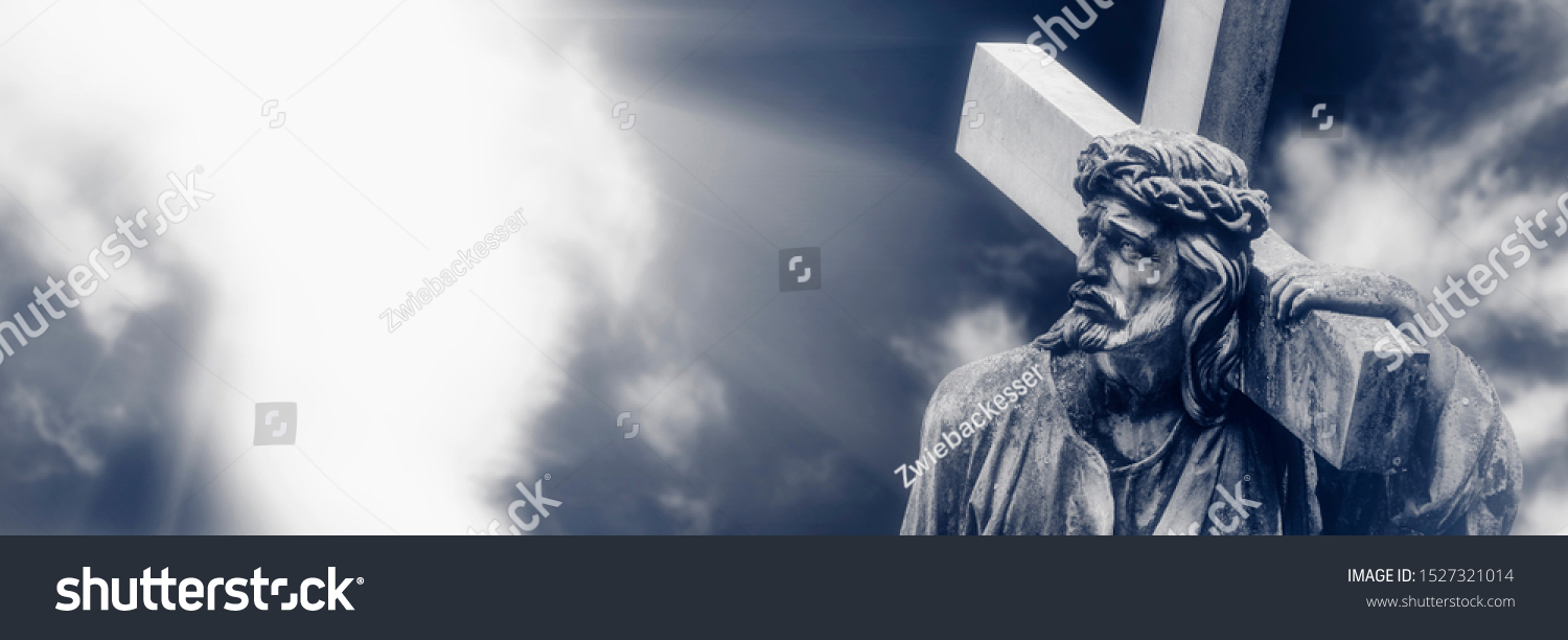 Dramatic Image Crucifixion Jesus Christ Against Stock Photo Shutterstock