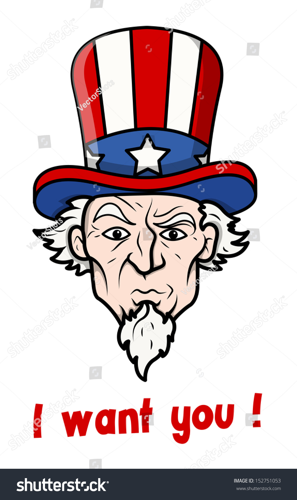 Want You 4th July Vector Illustration Stock Vector (Royalty Free ...