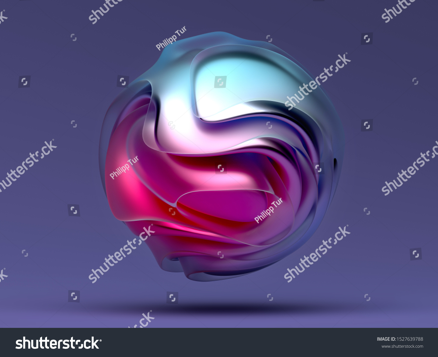 3d Render Abstract Art Piece Sculpture Stock Illustration 1527639788 ...