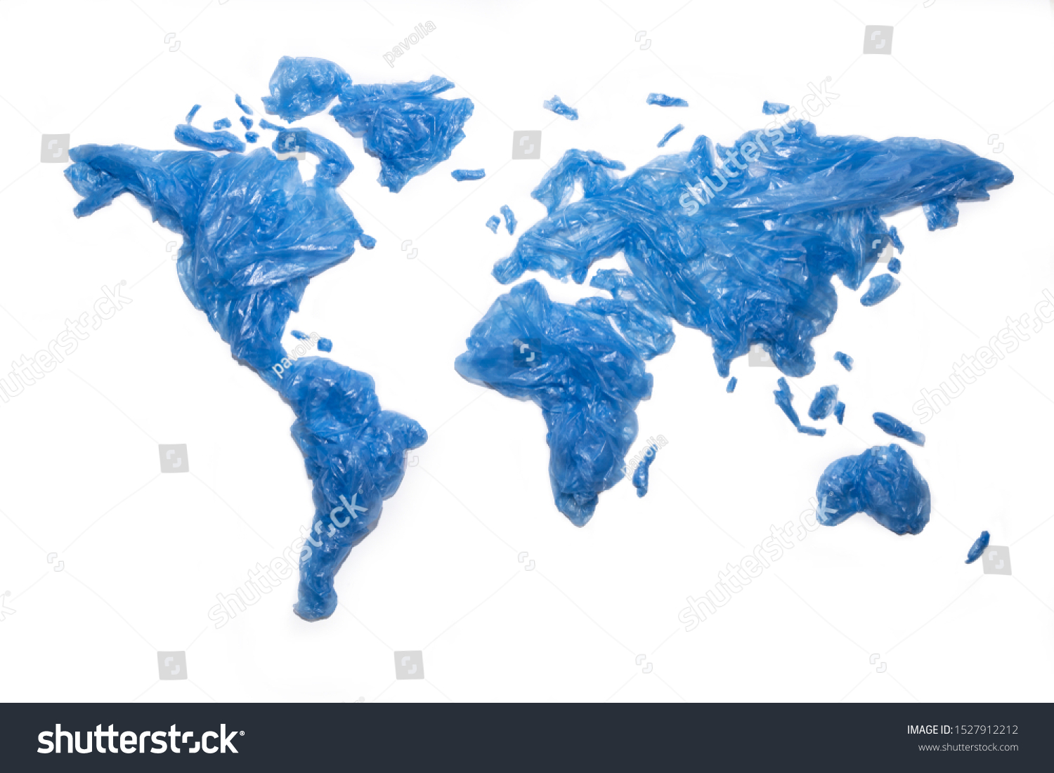 Global Plastic Pollution Concept World Map Stock Photo 1527912212   Stock Photo Global Plastic Pollution Concept World Map With Plastic Trash Bags On The Continents 1527912212 