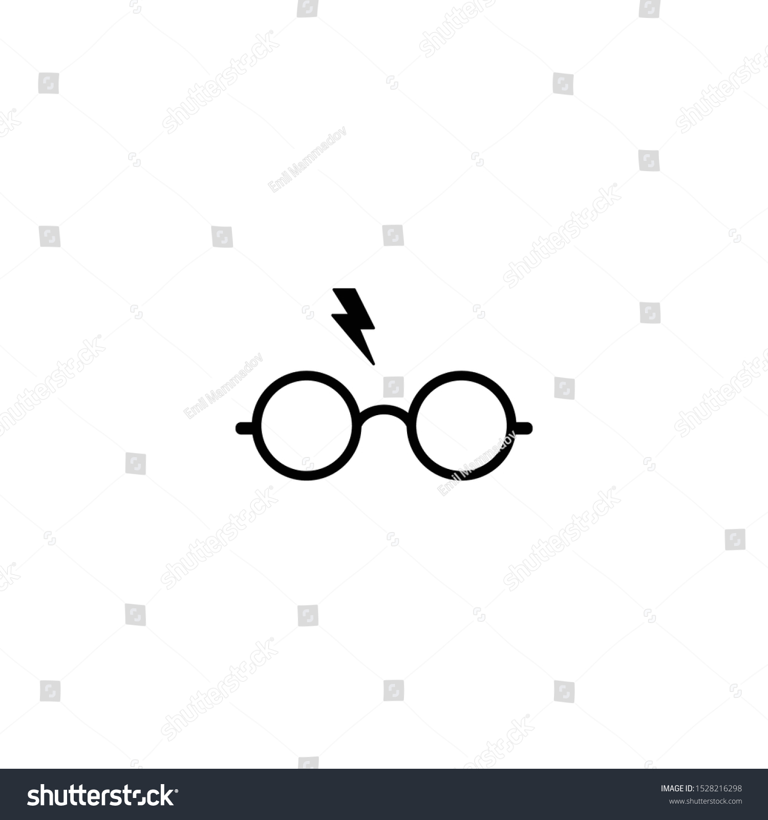 Гарри Поттер очки картинка в круге