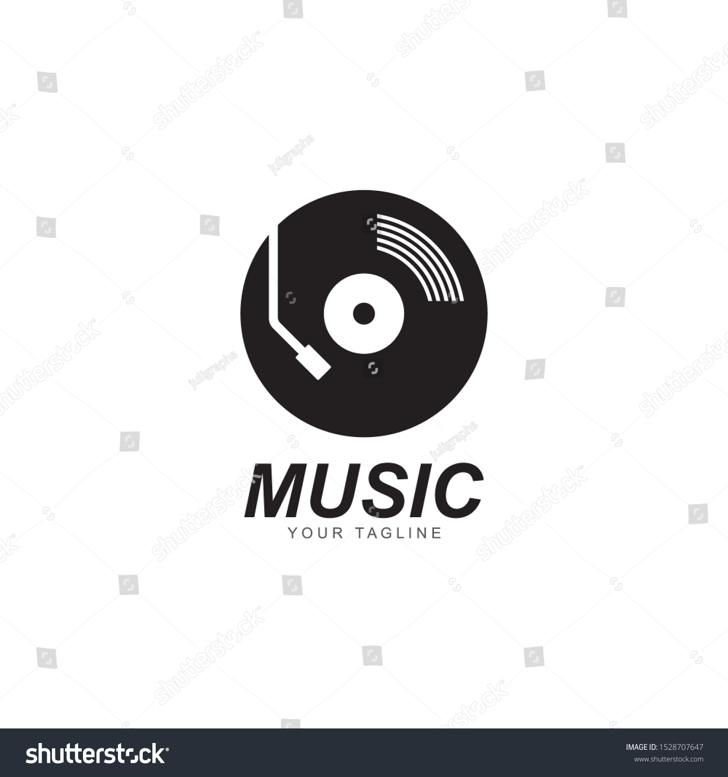 Vinyl Disk Record Music Logo Vector Stock Vector (Royalty Free ...