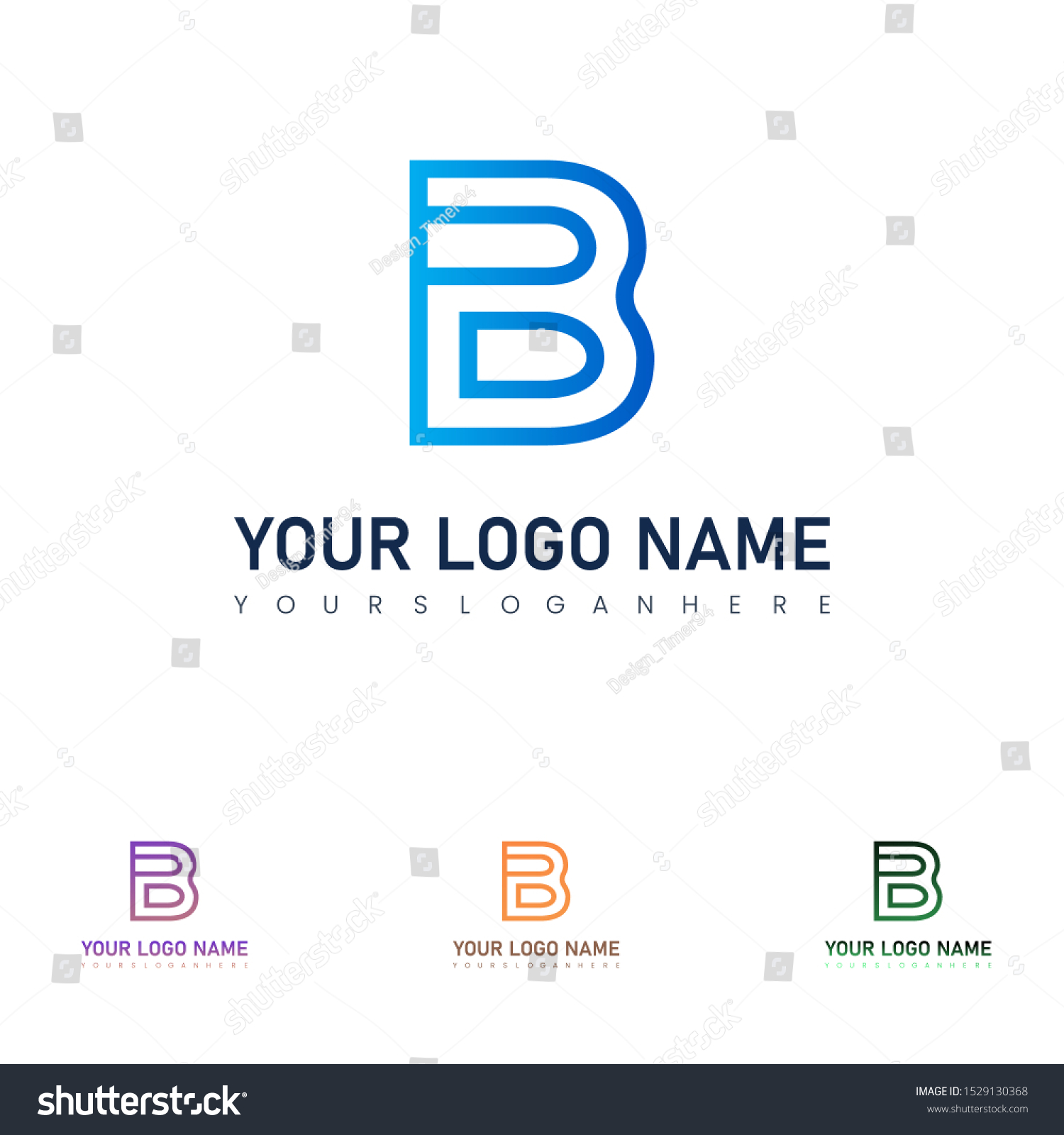 B Letter Logo Images Stock Photos Stock Vector (Royalty Free ...