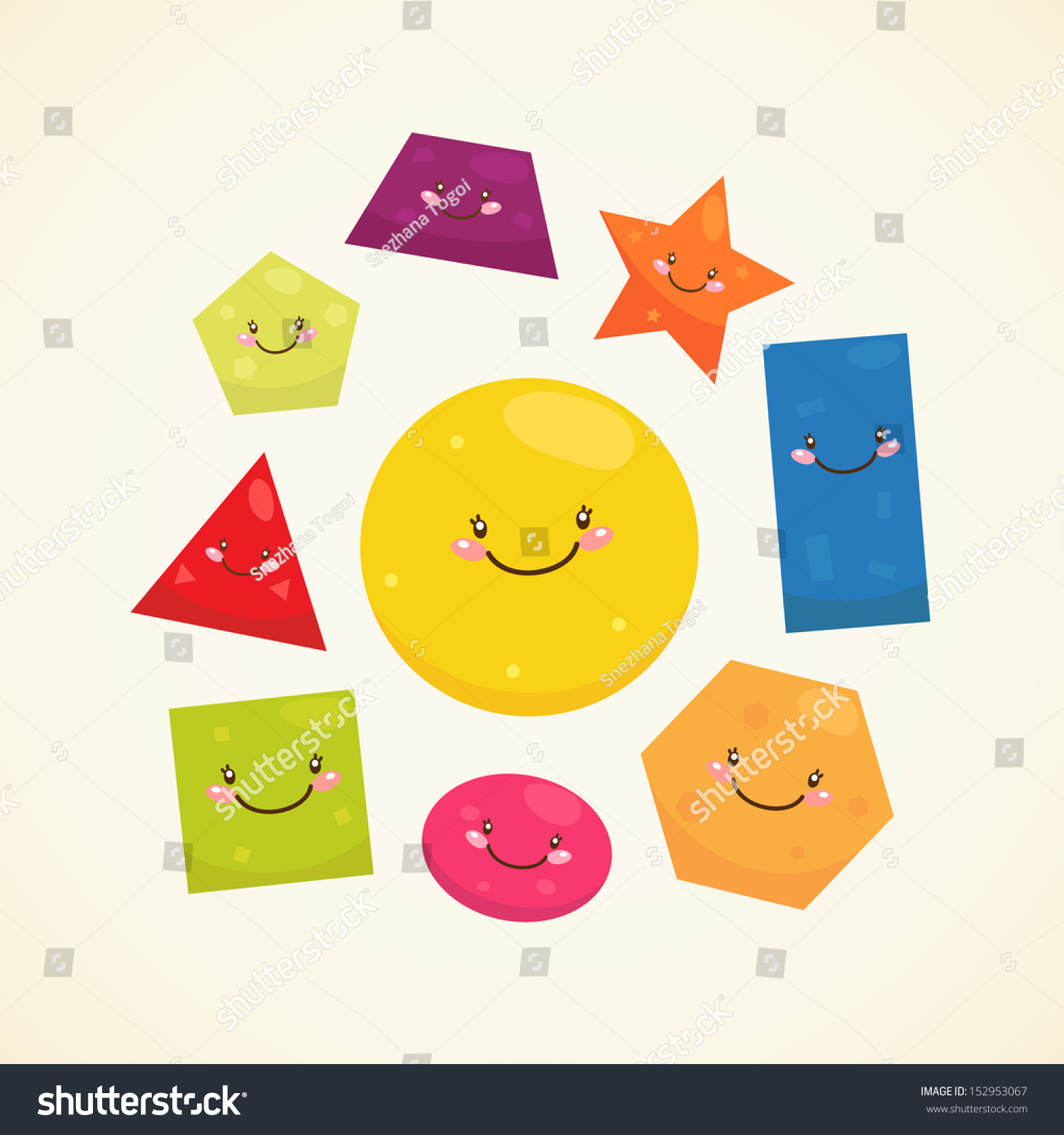 triangle square circle and rectangle clipart