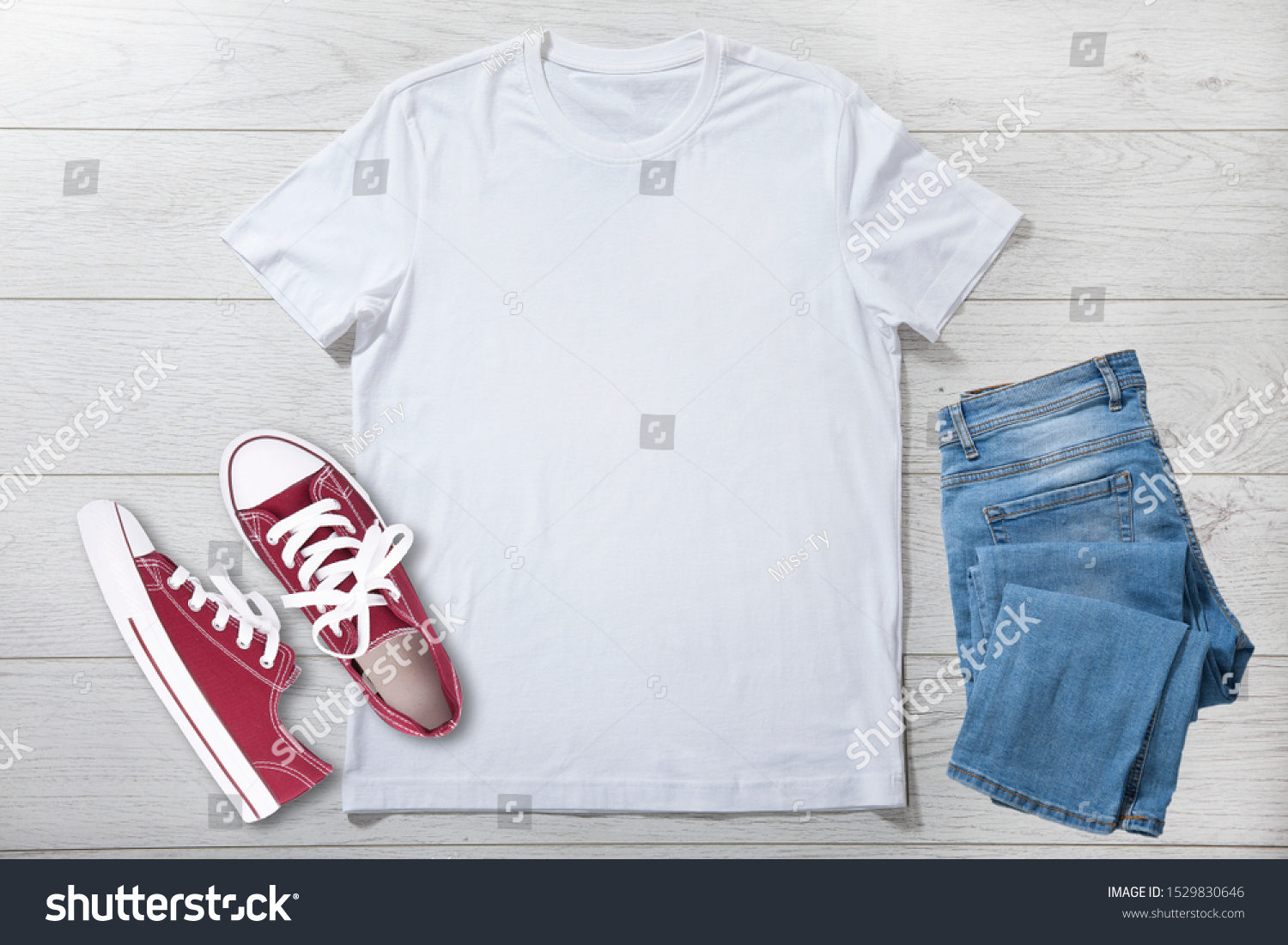 Tshirt Design Fashion Concept Closeup Woman Stock Photo 1529830646 ...