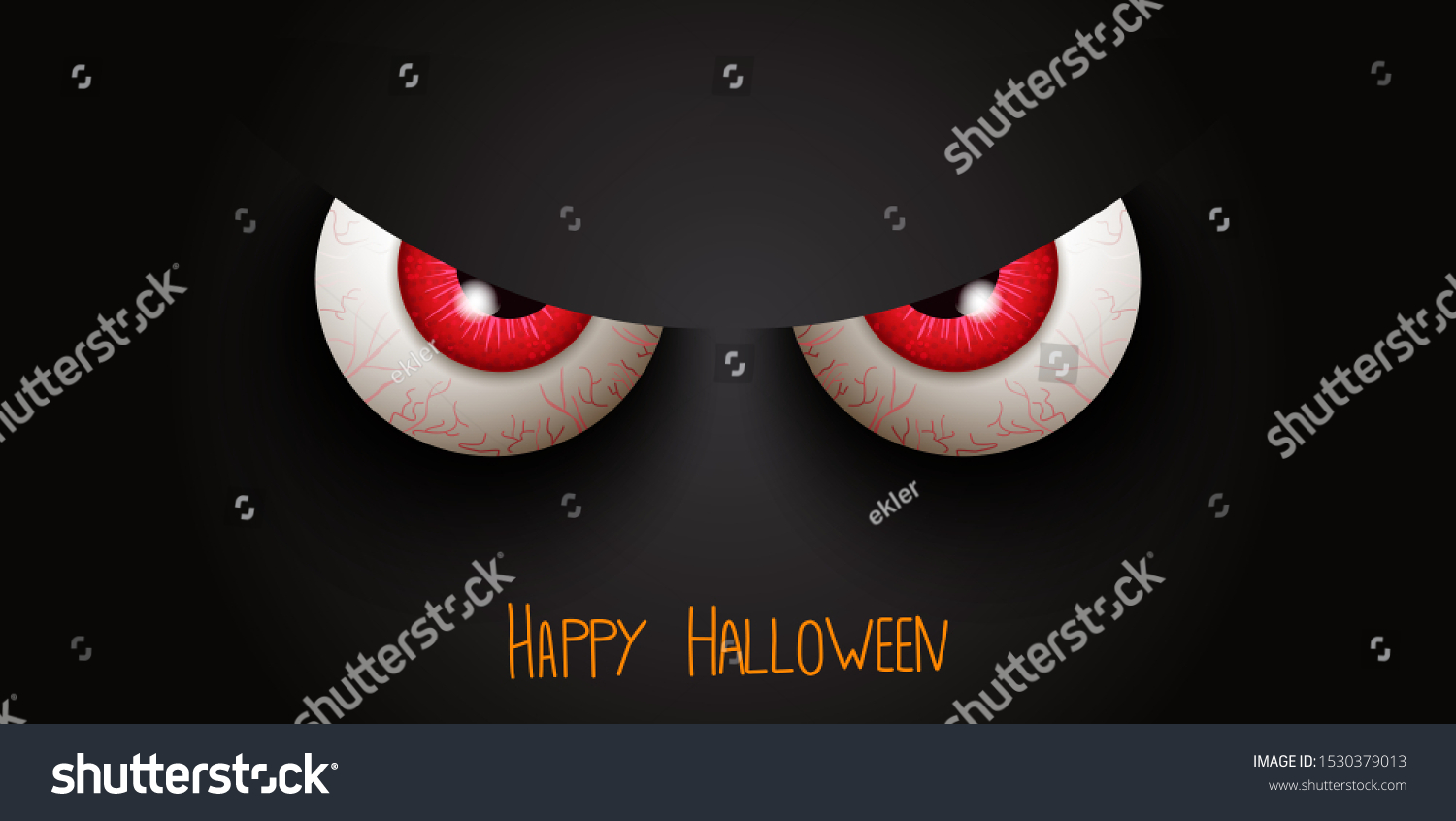 Evil Eyes Halloween Vector Stock Vector (Royalty Free) 1530379013 ...