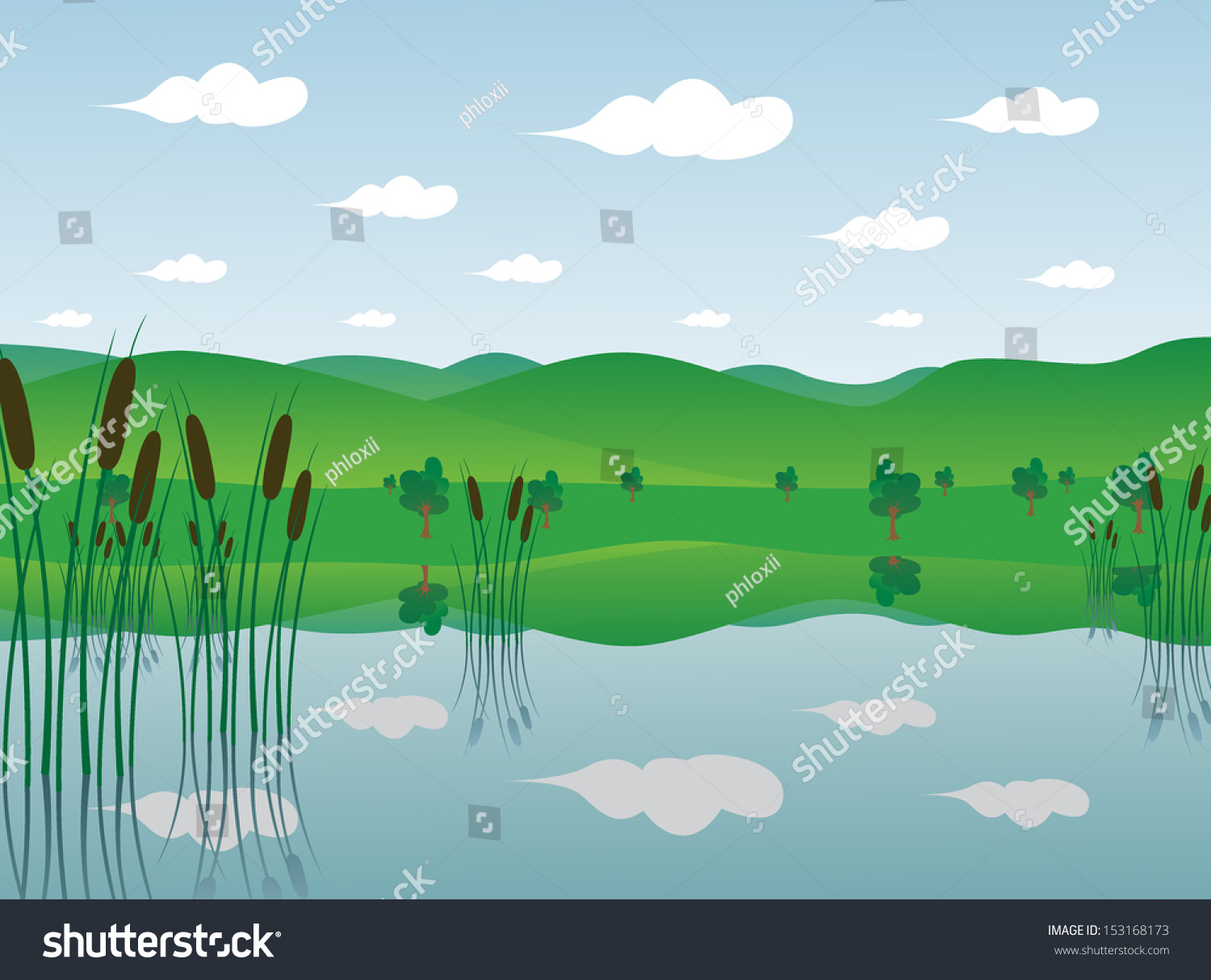 Фон болотный с рисунком