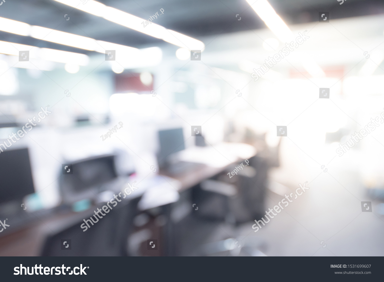 Abstract Blurred Office Hall Interior Room Stock Photo 1531699607 ...