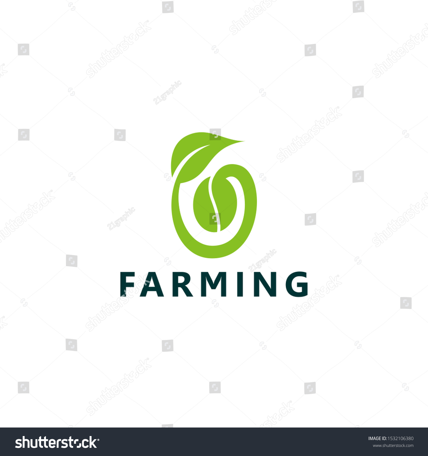 Farming Seed Logo Design Growing Botanical Stock Vector (Royalty Free ...