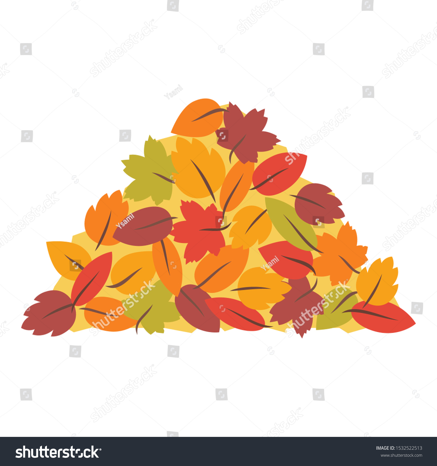 315.157 Leaf piles Gambar, Foto Stok & Vektor Shutterstock