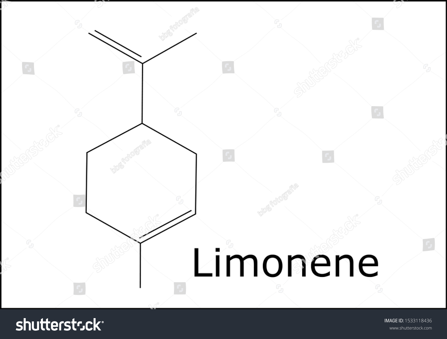 Limonene Molecule Found Citrics Such Lemon Stock Vector (Royalty Free ...