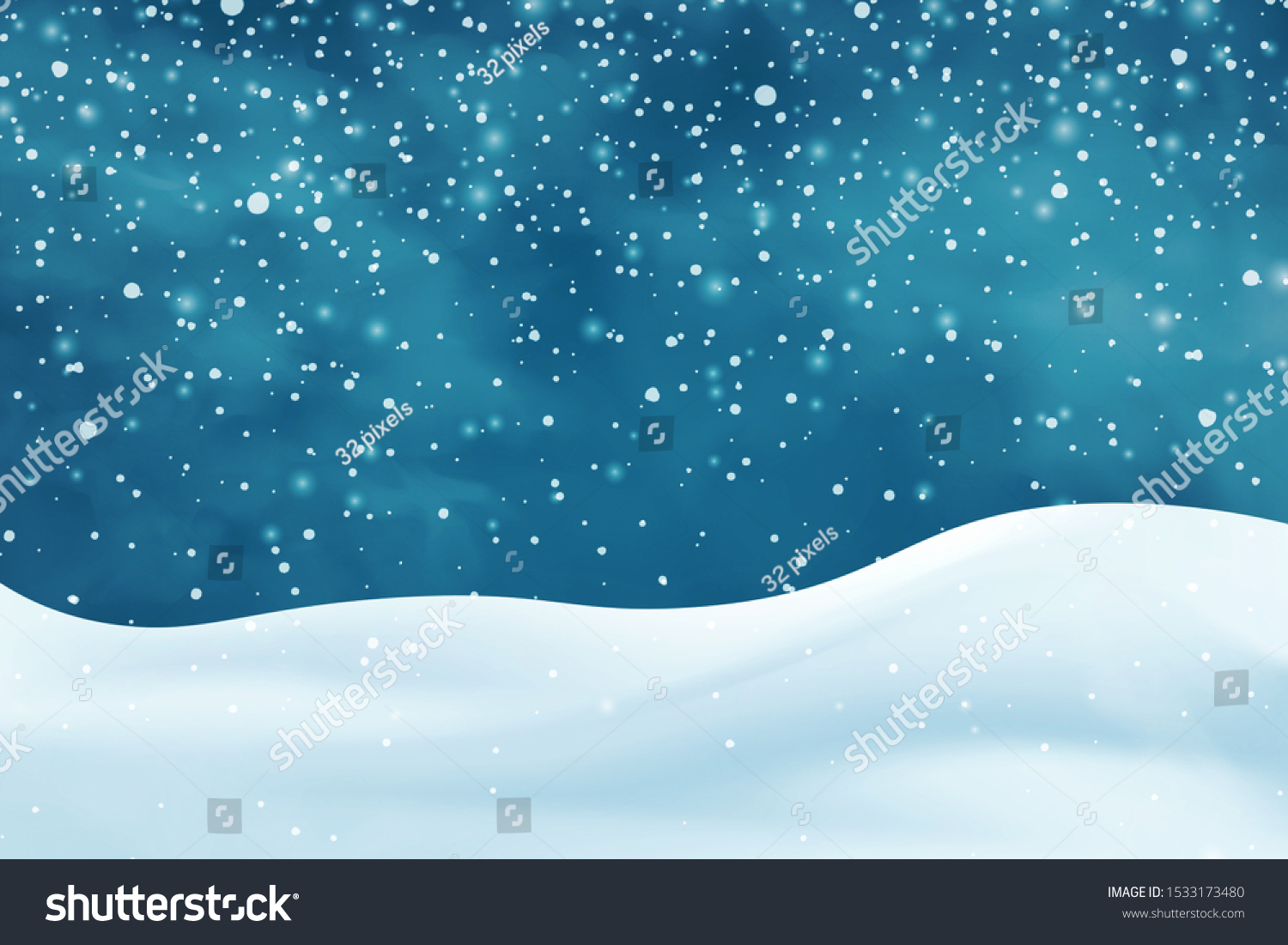 Realistic Snowdrifts Winter Snowy Abstract Background Stock Vector ...