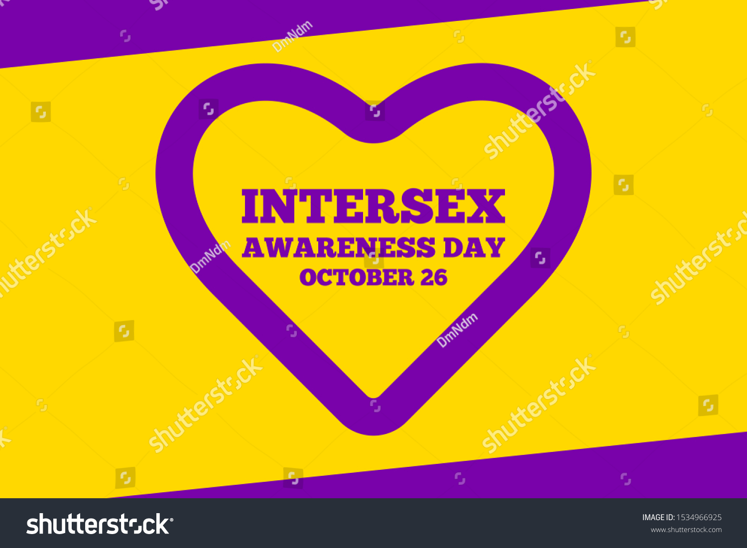 26th October Intersex Awareness Day This Stock Vector Royalty Free 1534966925 Shutterstock