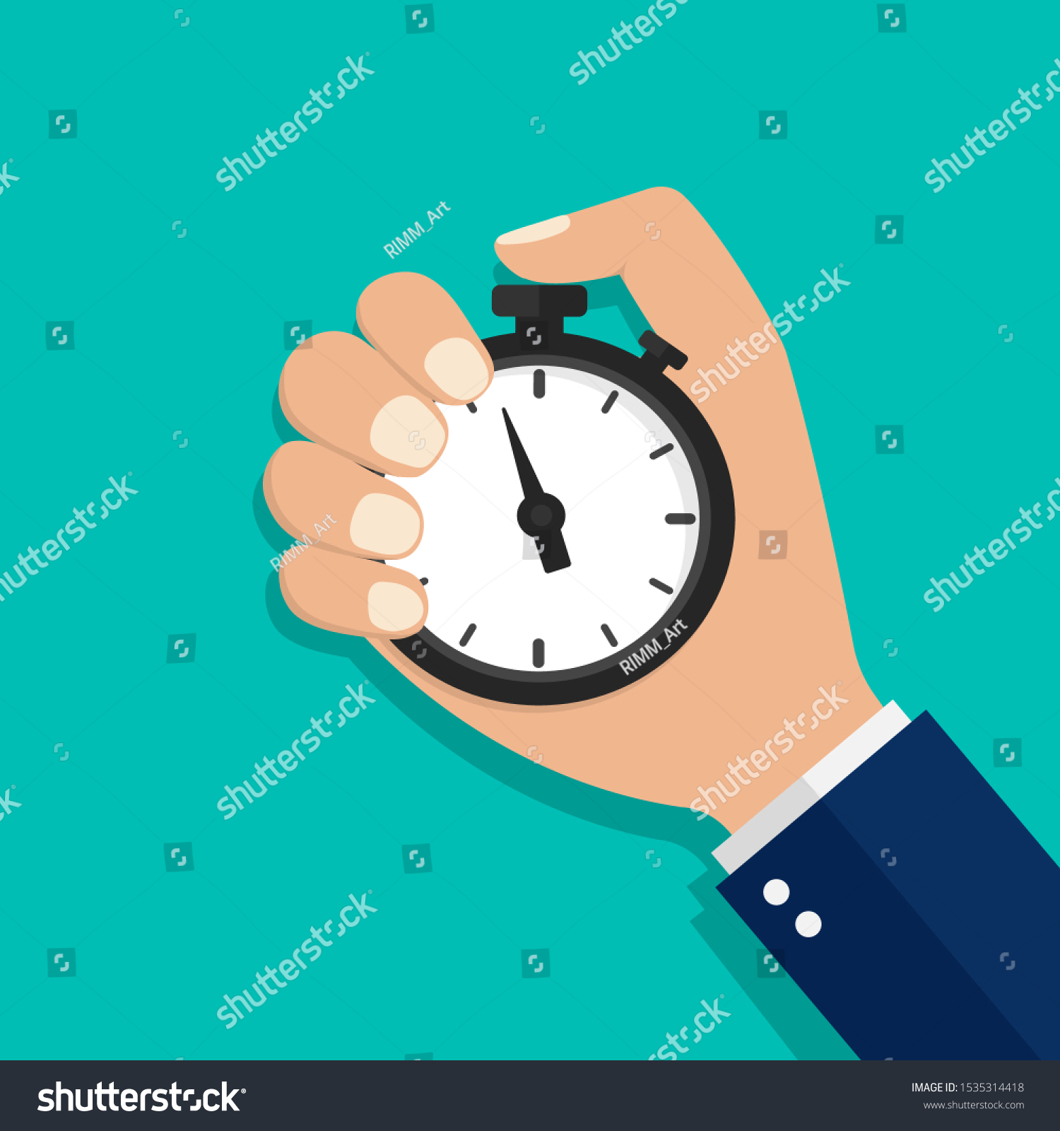 stopwatch clipart hand