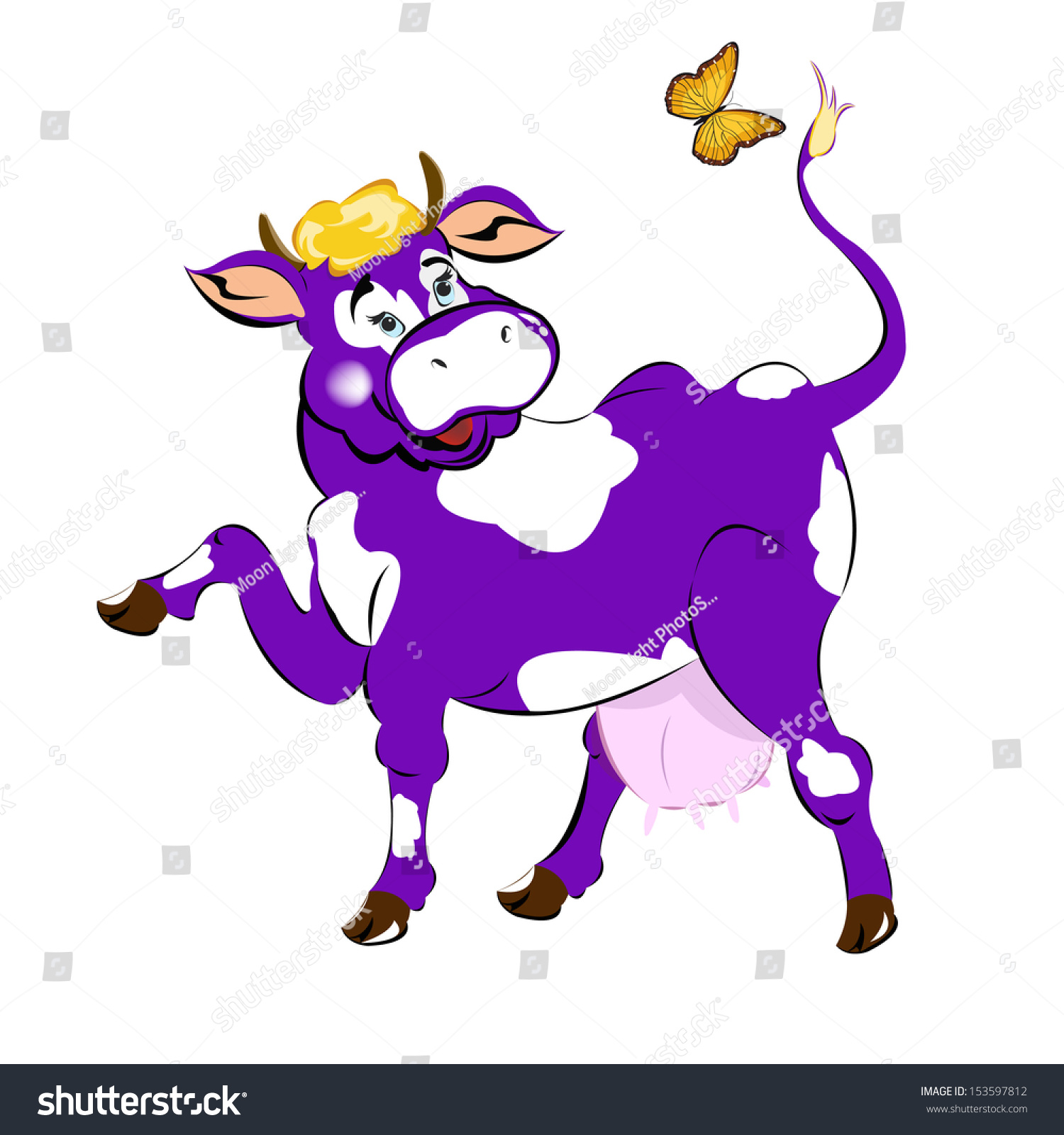 Сиреневая корова
