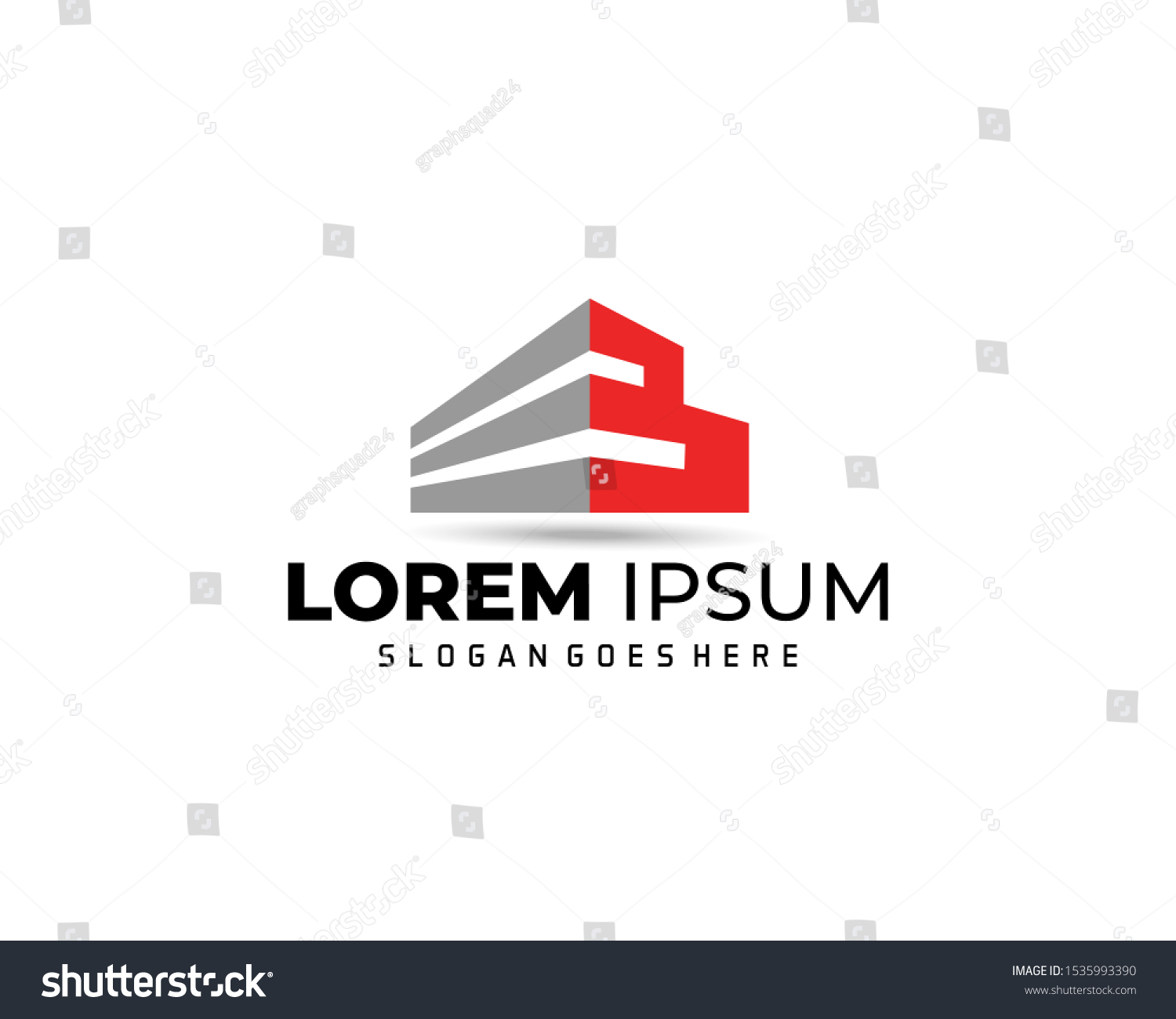 Letter B Building Construction Company Logo Stock Vector (Royalty Free ...