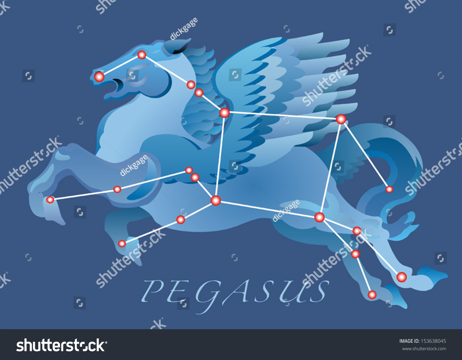 Пегас созвездие рисунок карандашом