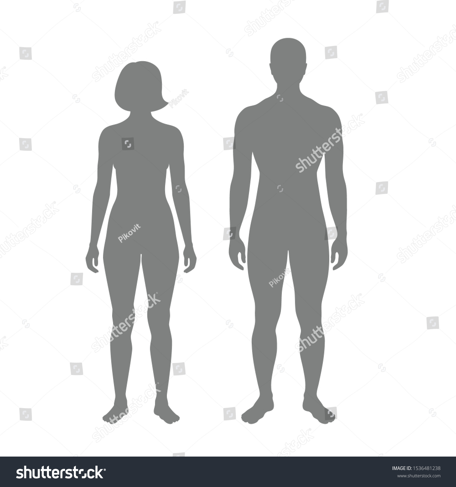 27,057 Male and female body outline Images, Stock Photos & Vectors ...