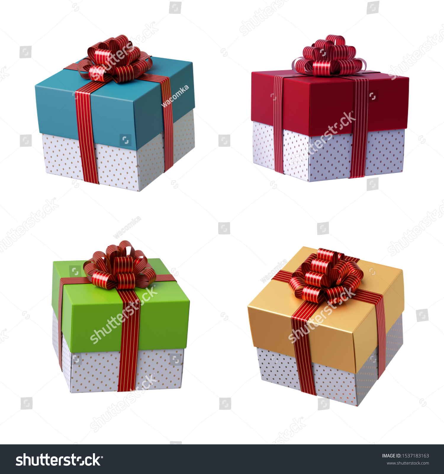 3d Gift Box Clip Art Isolated Stock Illustration 1537183163 | Shutterstock