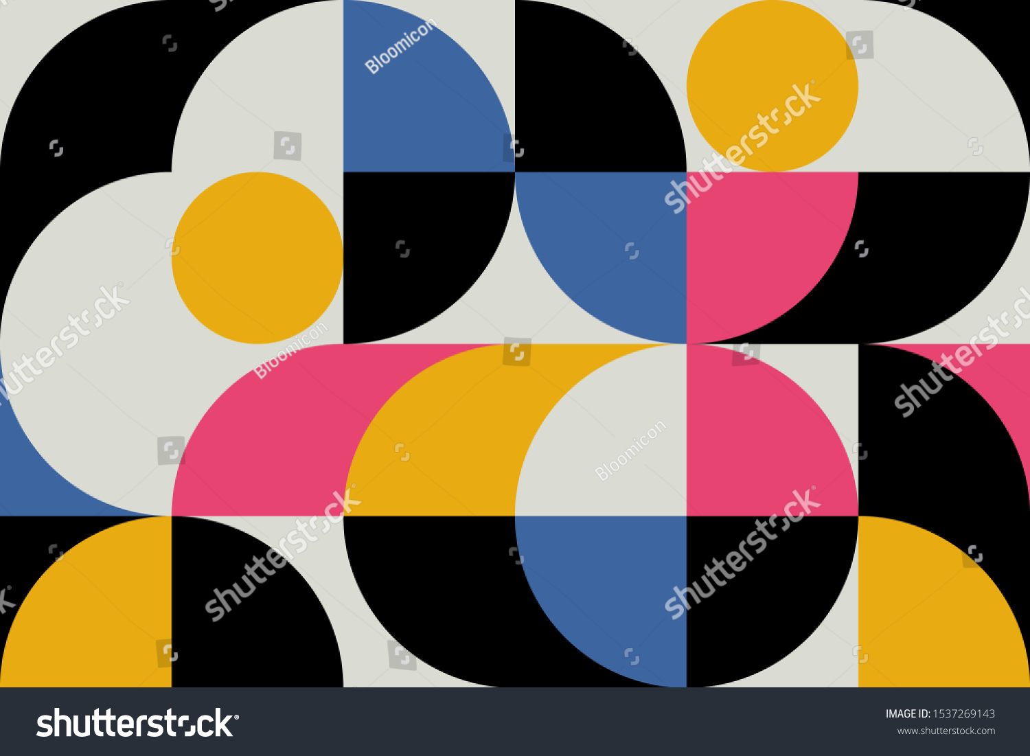 Geometry Minimalistic Artwork Poster Simple Shape Stock Vector (Royalty ...