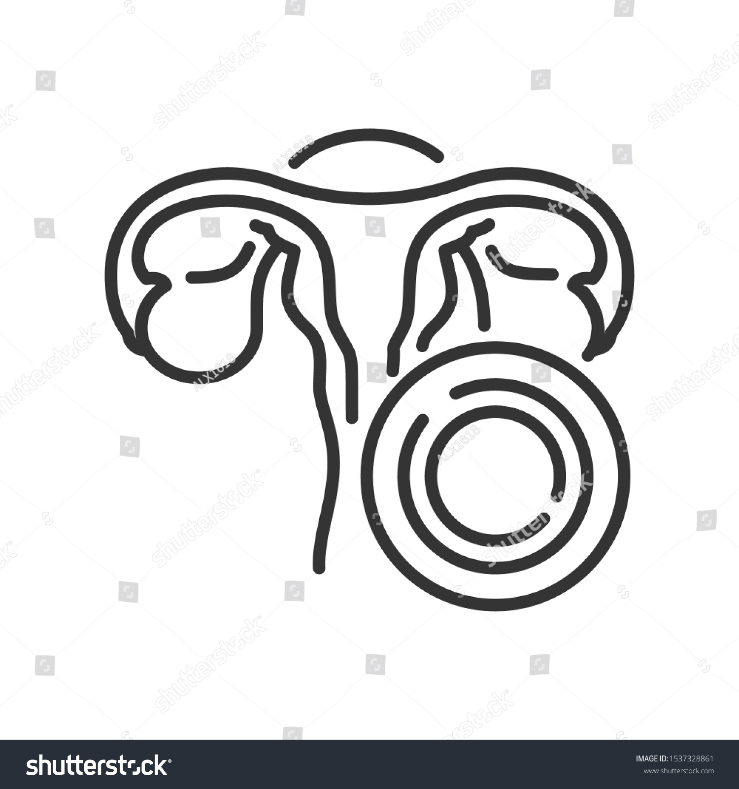 Contraceptive Hormonal Ring Black Line Icon Stock Vector Royalty Free 1537328861 Shutterstock 9268