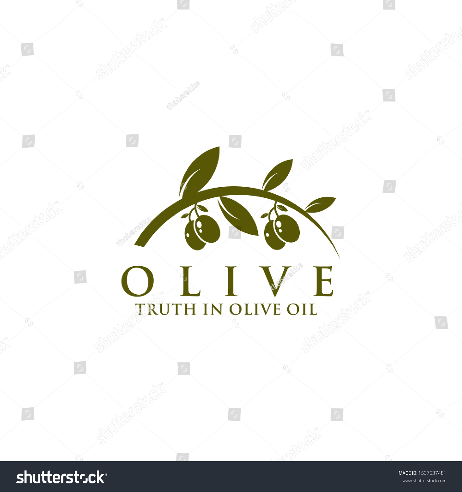 Olive Oil Logo Icon Design Vector Stock Vector (Royalty Free ...